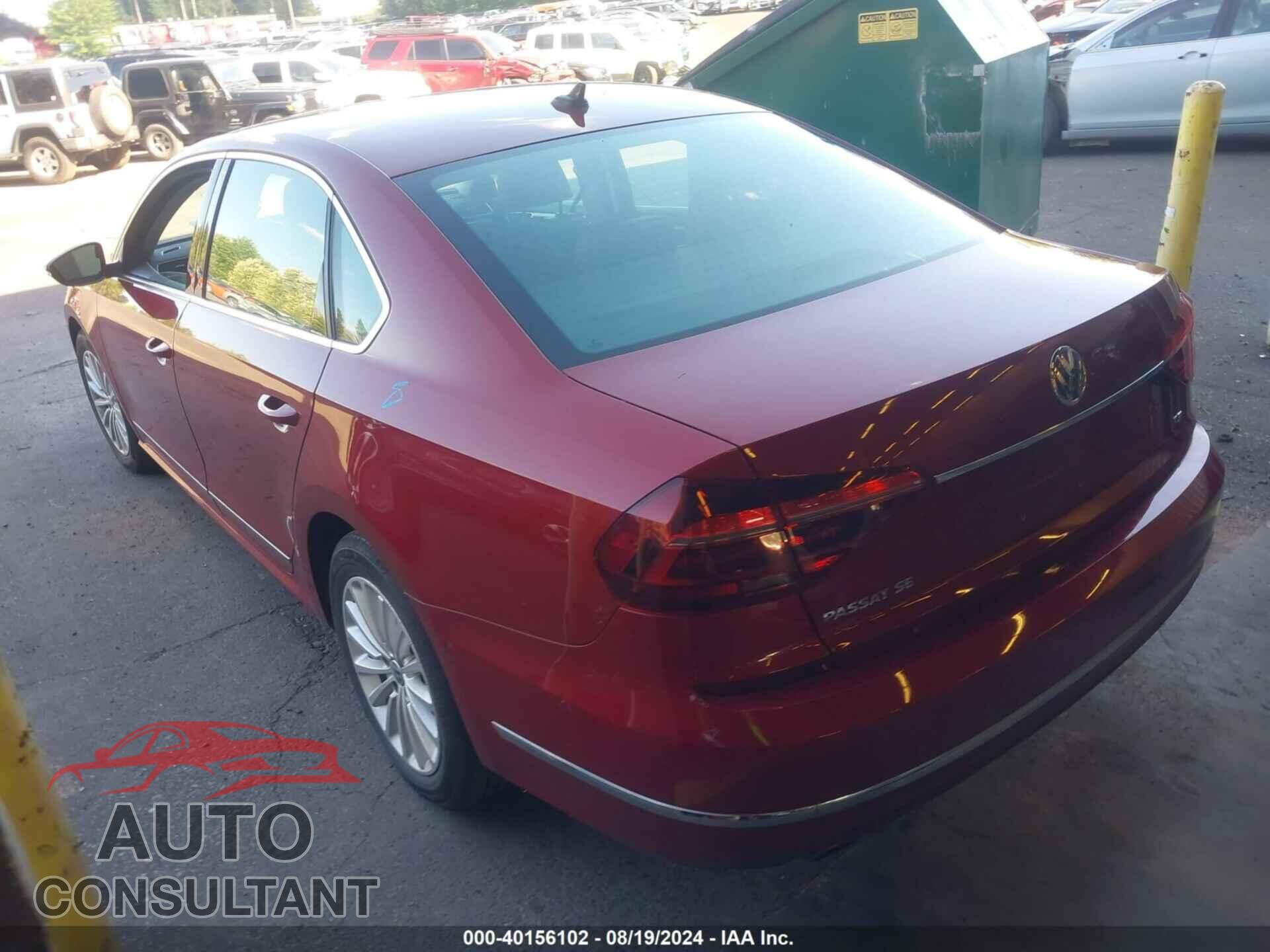 VOLKSWAGEN PASSAT 2017 - 1VWBT7A37HC015068