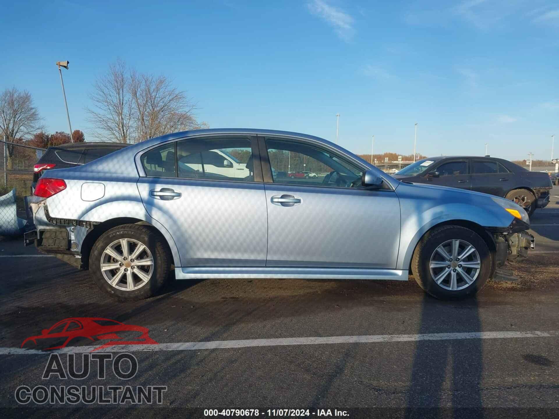 SUBARU LEGACY 2012 - 4S3BMAC62C1006237