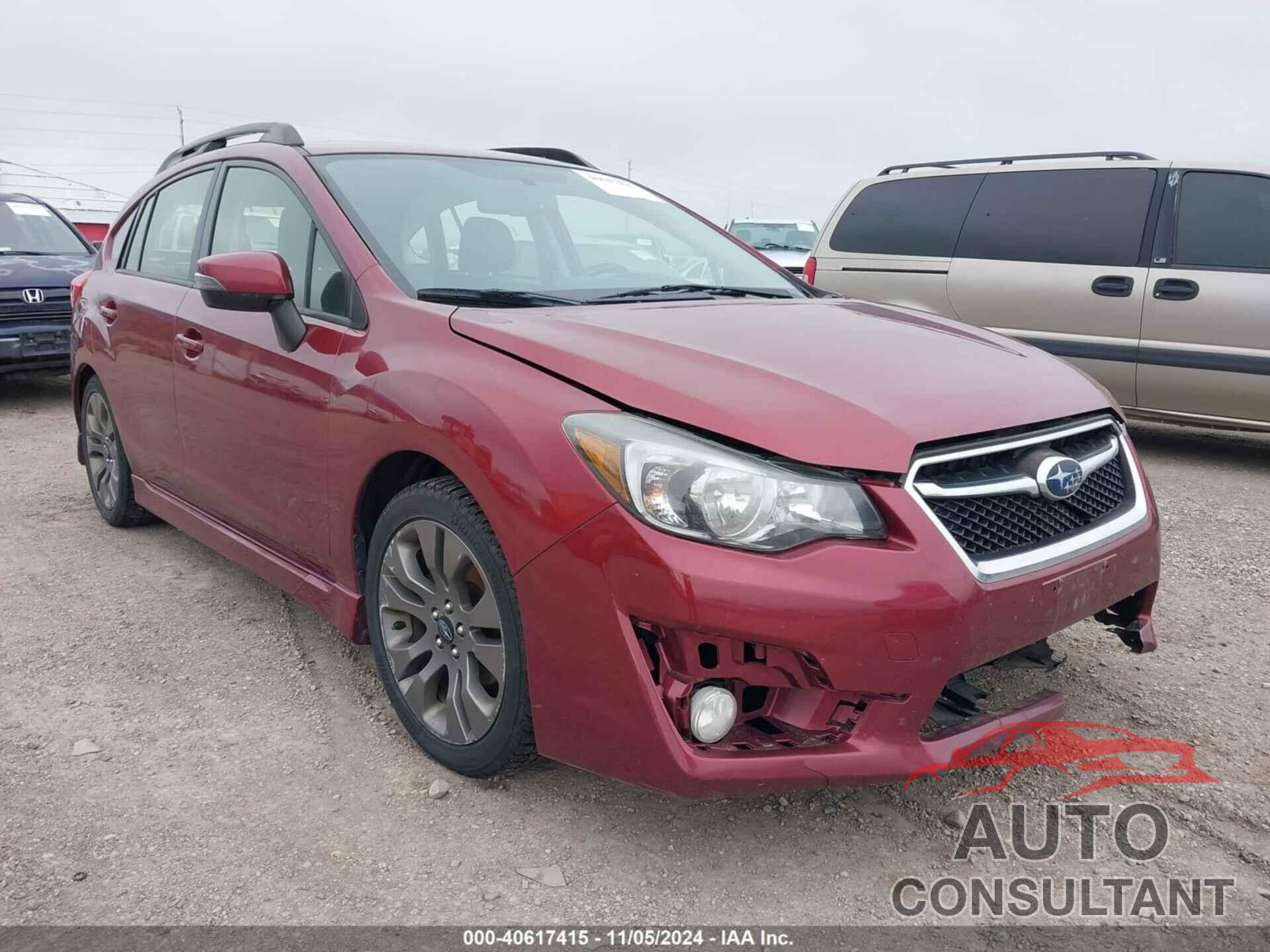 SUBARU IMPREZA 2015 - JF1GPAW65F8203459