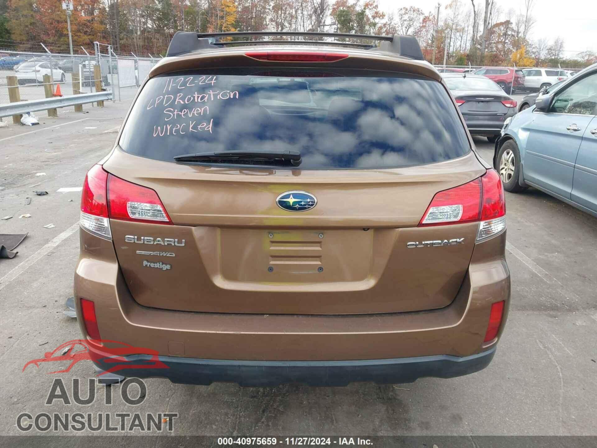 SUBARU OUTBACK 2013 - 4S4BRCCC0D3299737