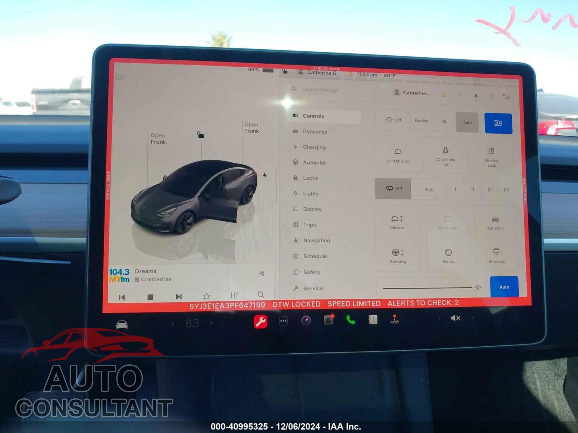 TESLA MODEL 3 2023 - 5YJ3E1EA3PF647199