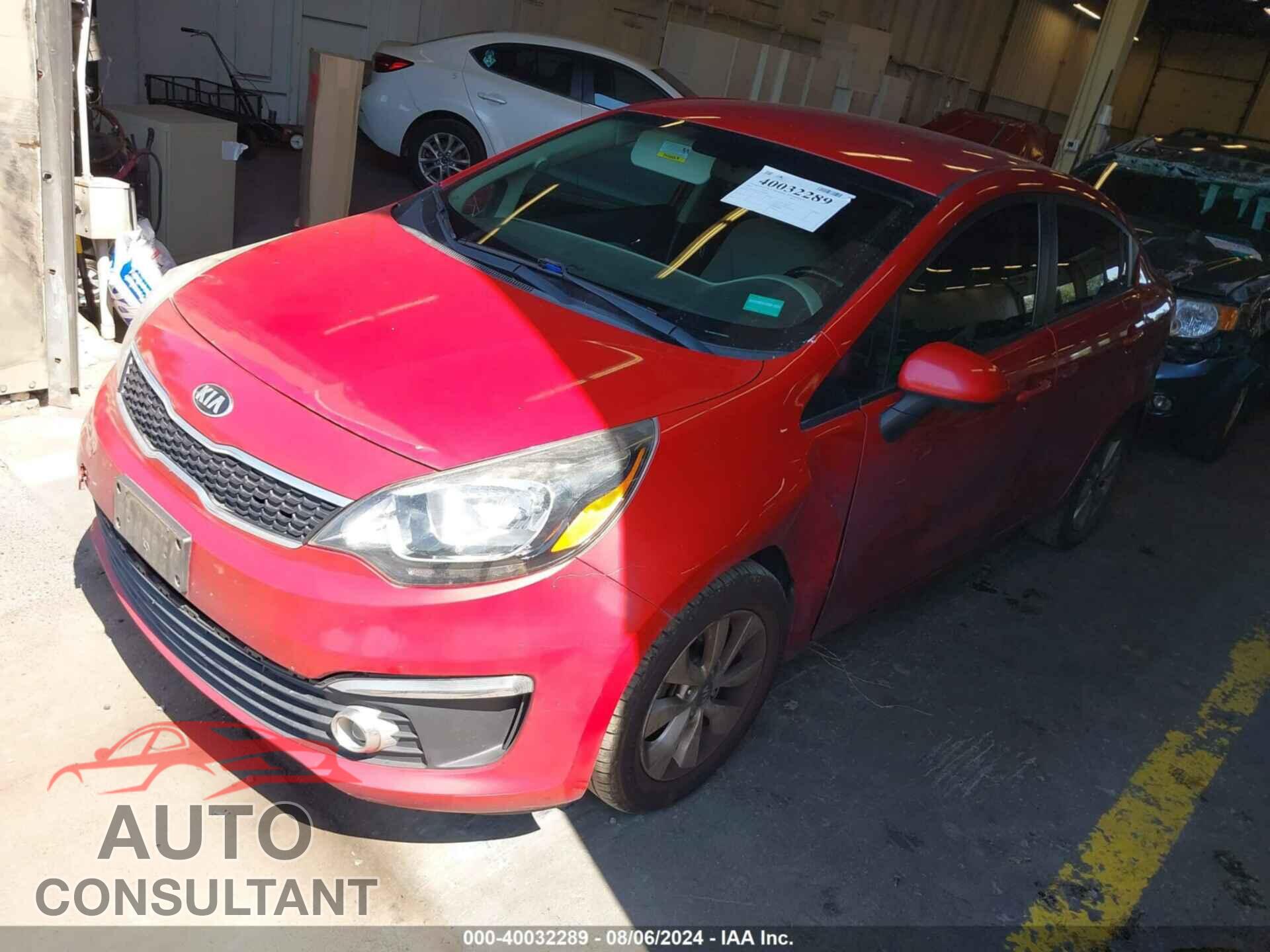 KIA RIO 2016 - KNADN4A37G6586851