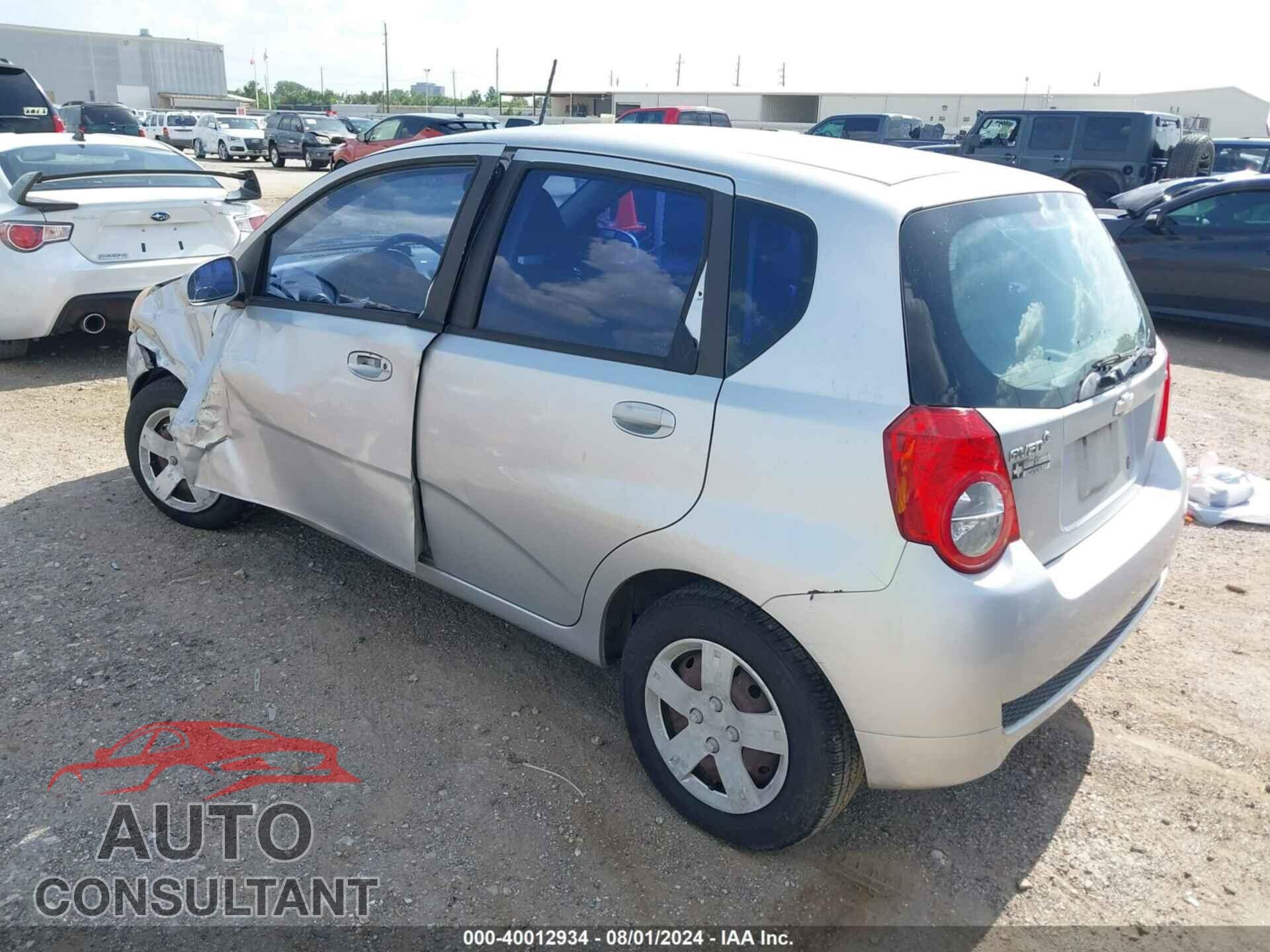 CHEVROLET AVEO 2009 - KL1TD66EX9B311676
