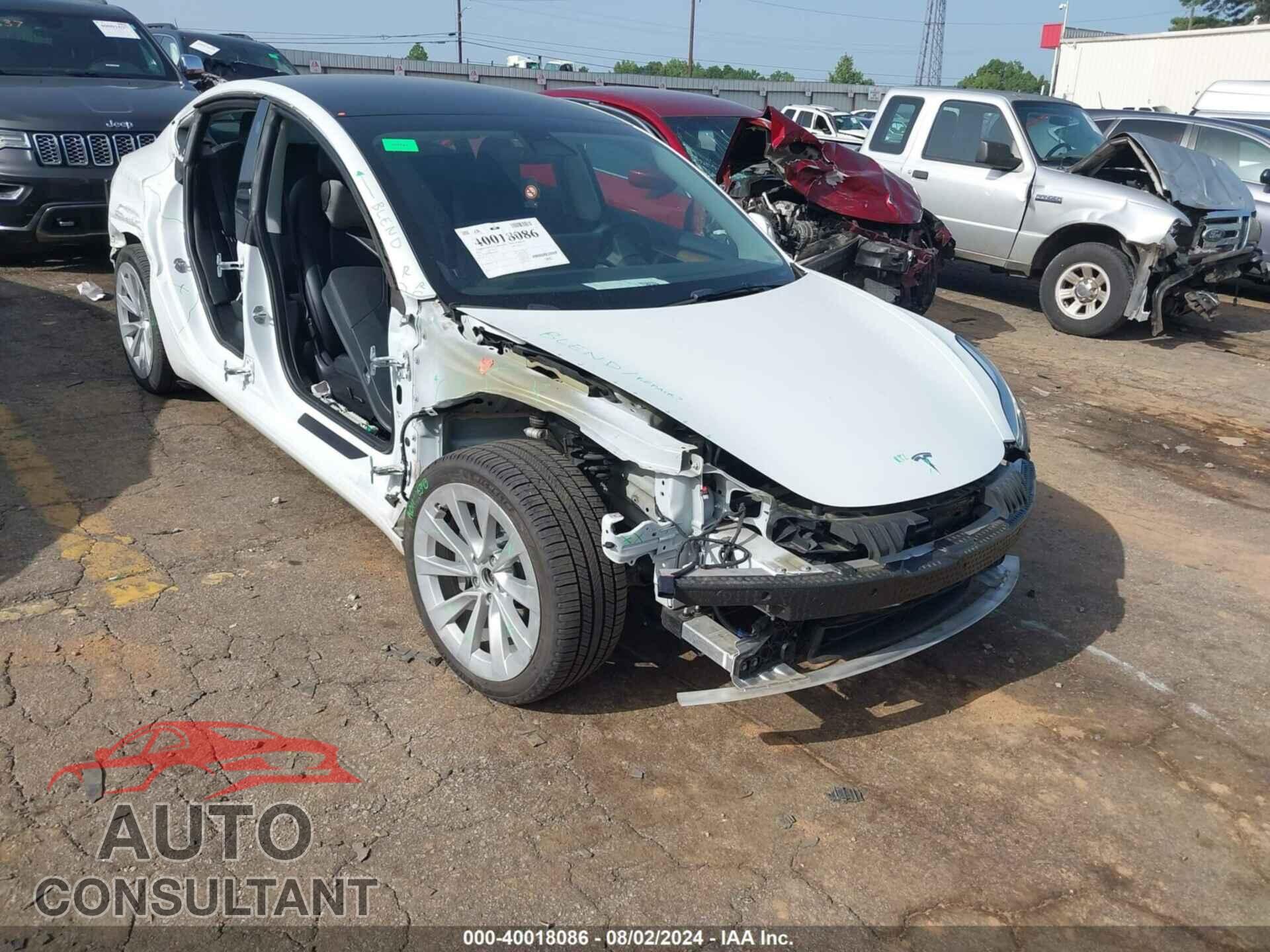 TESLA MODEL 3 2022 - 5YJ3E1EB8NF108535