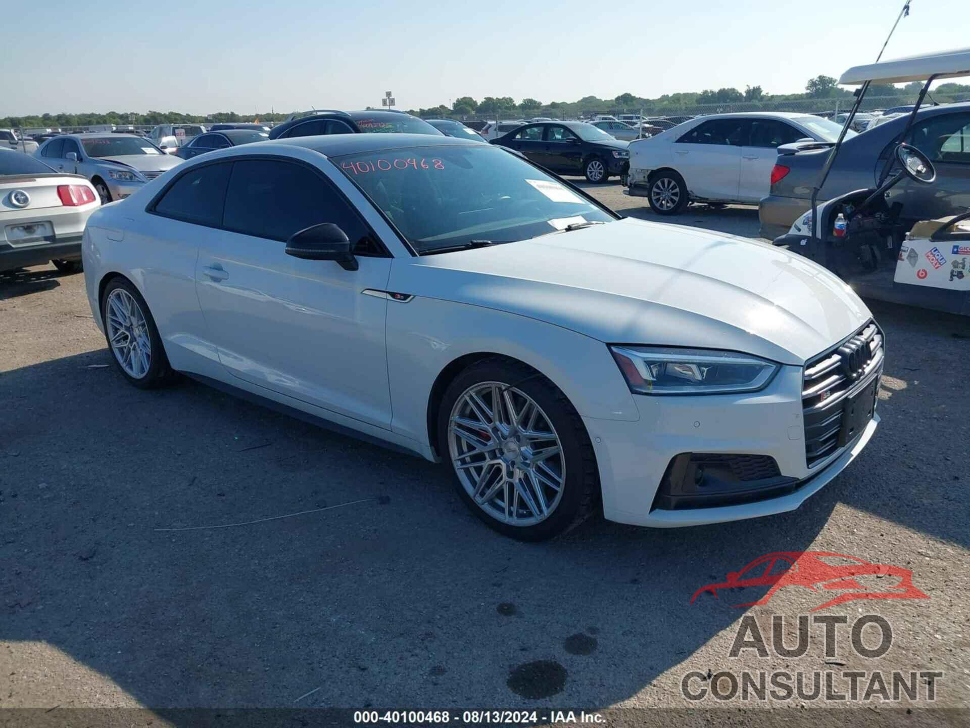 AUDI S5 2019 - WAUR4AF53KA078450