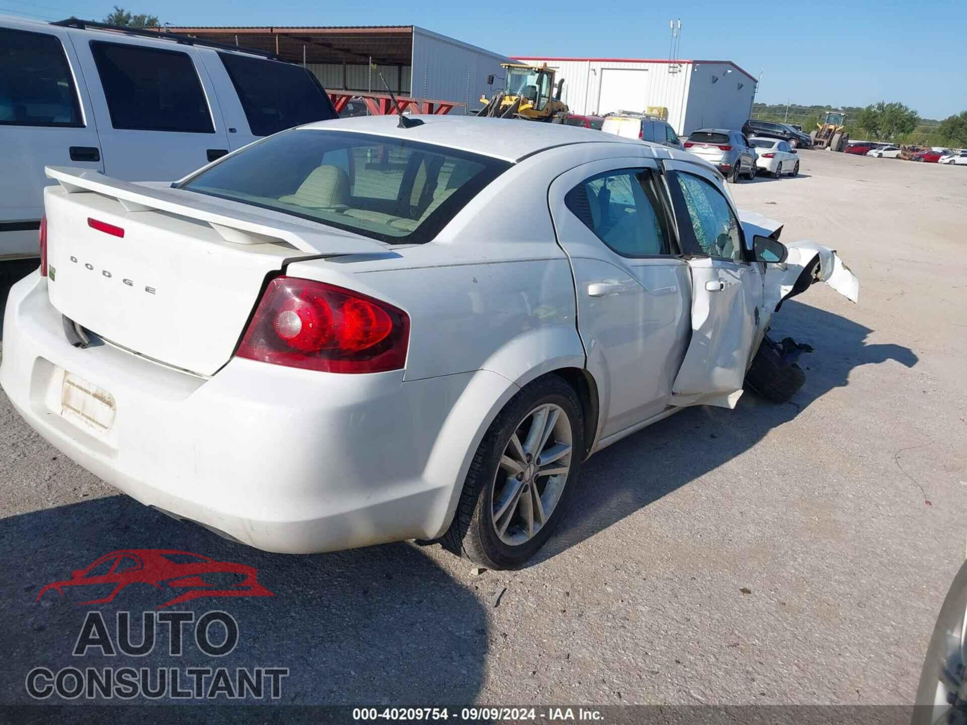 DODGE AVENGER 2013 - 1C3CDZAG8DN770168