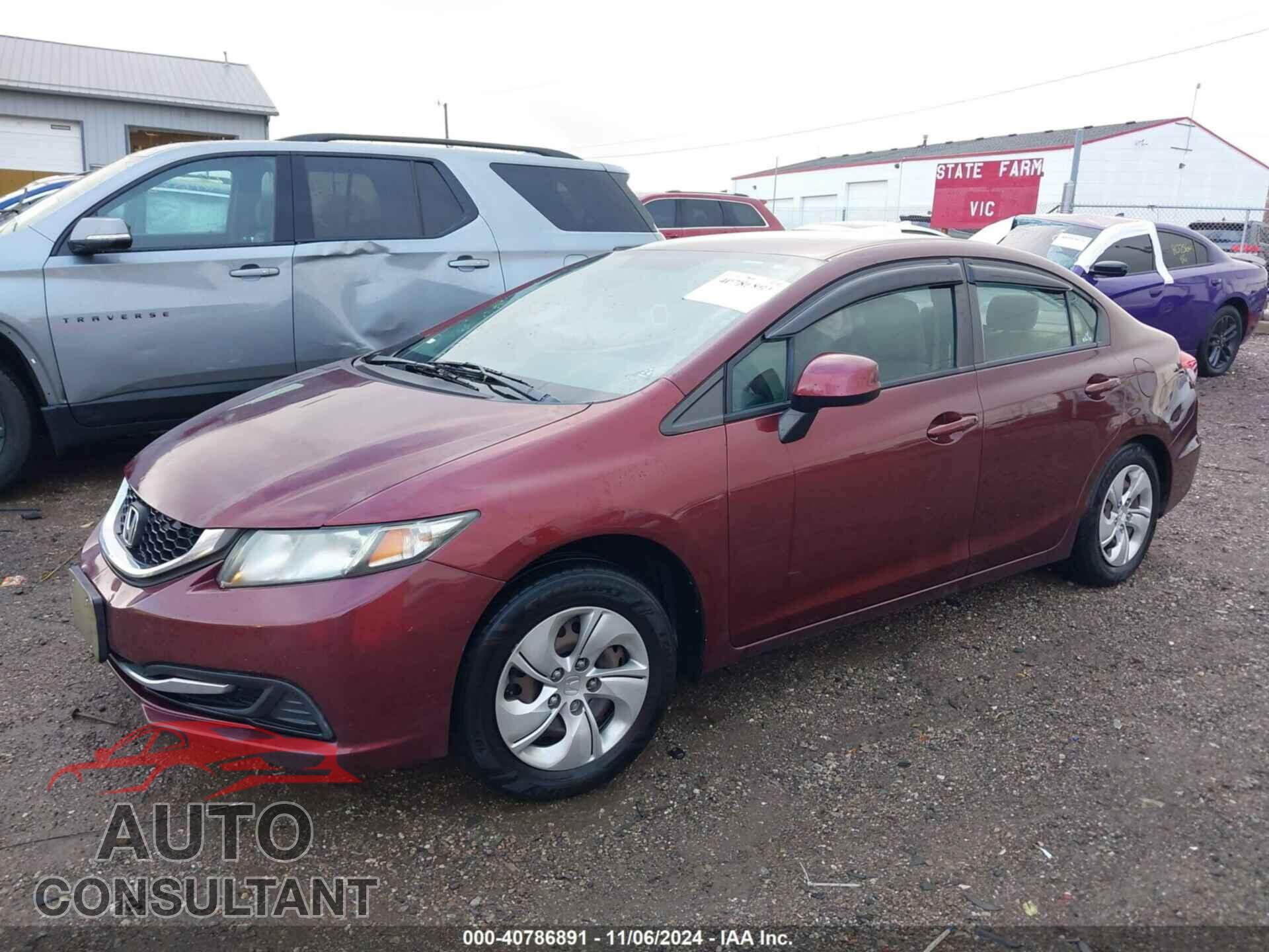 HONDA CIVIC 2013 - 19XFB2F57DE097441