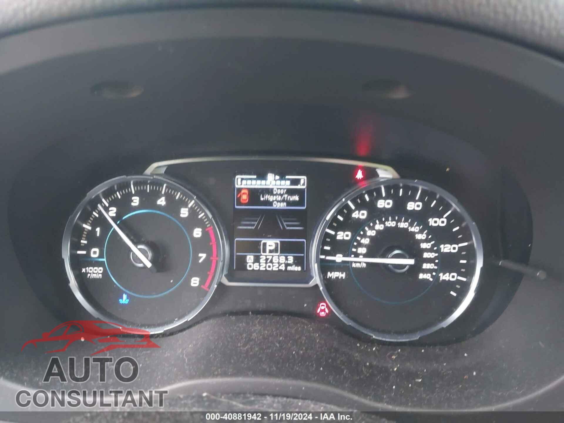 SUBARU FORESTER 2018 - JF2SJAGC2JH540093