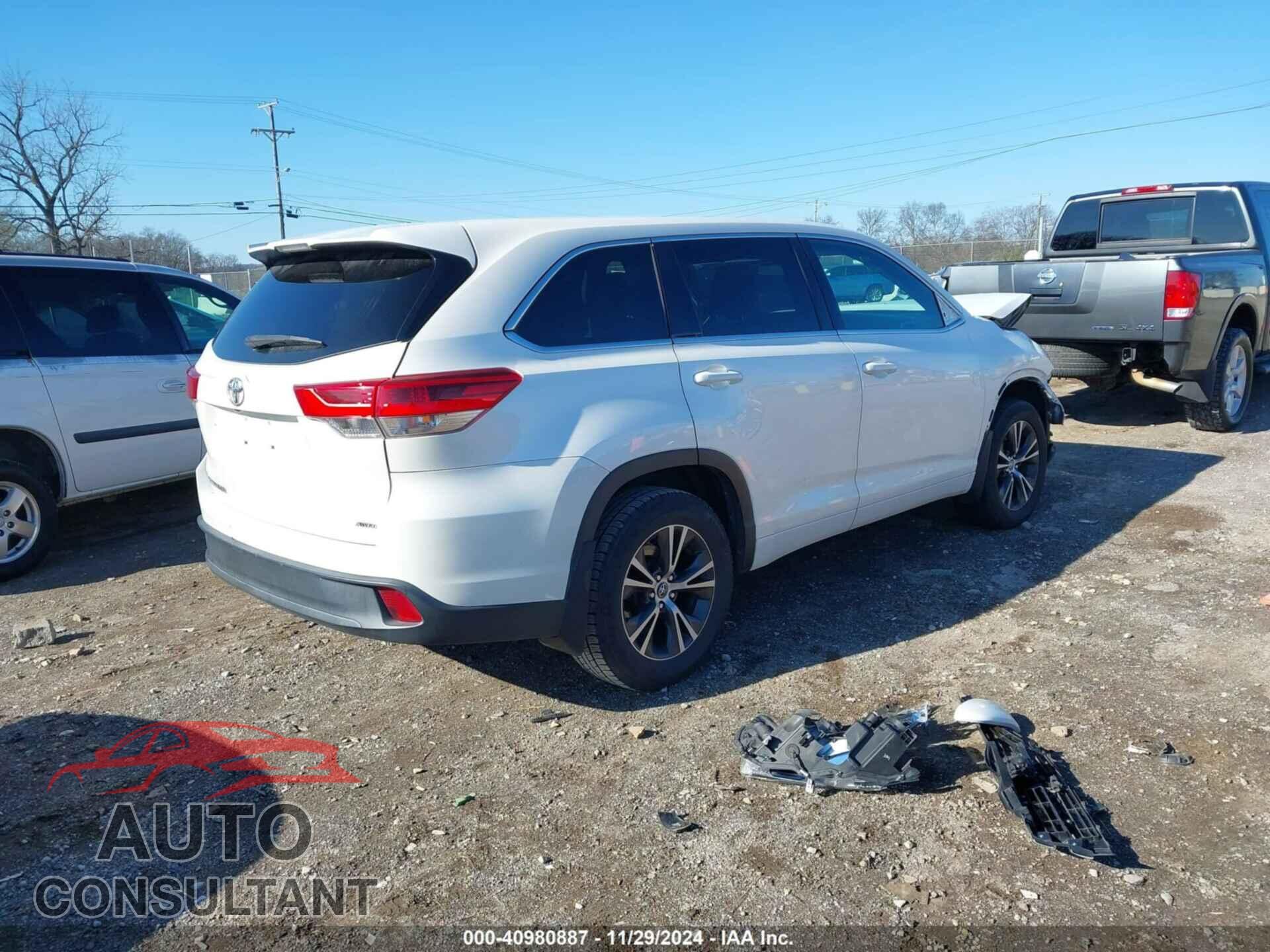 TOYOTA HIGHLANDER 2017 - 5TDBZRFHXHS481299