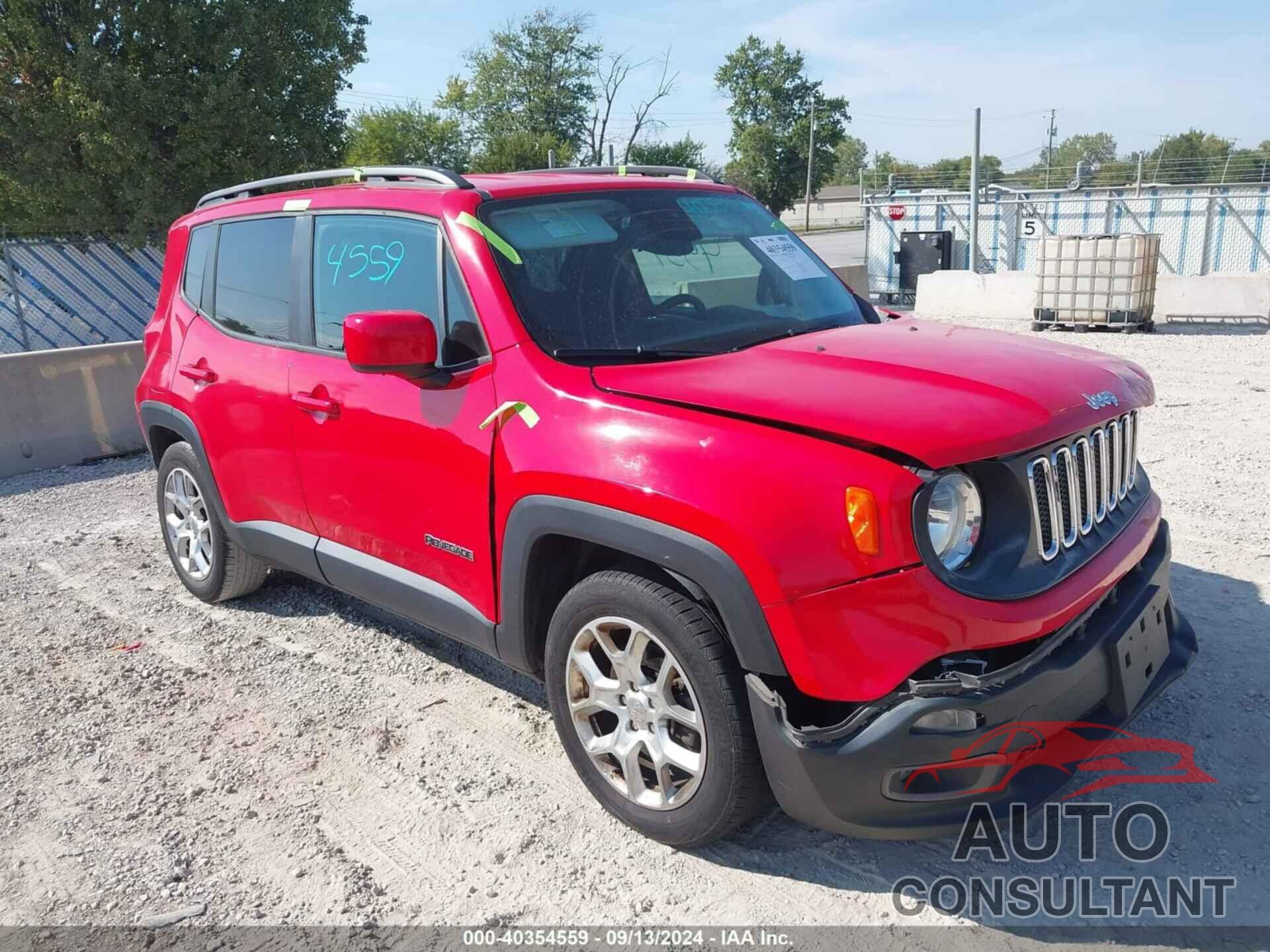 JEEP RENEGADE 2017 - ZACCJABB6HPE62065