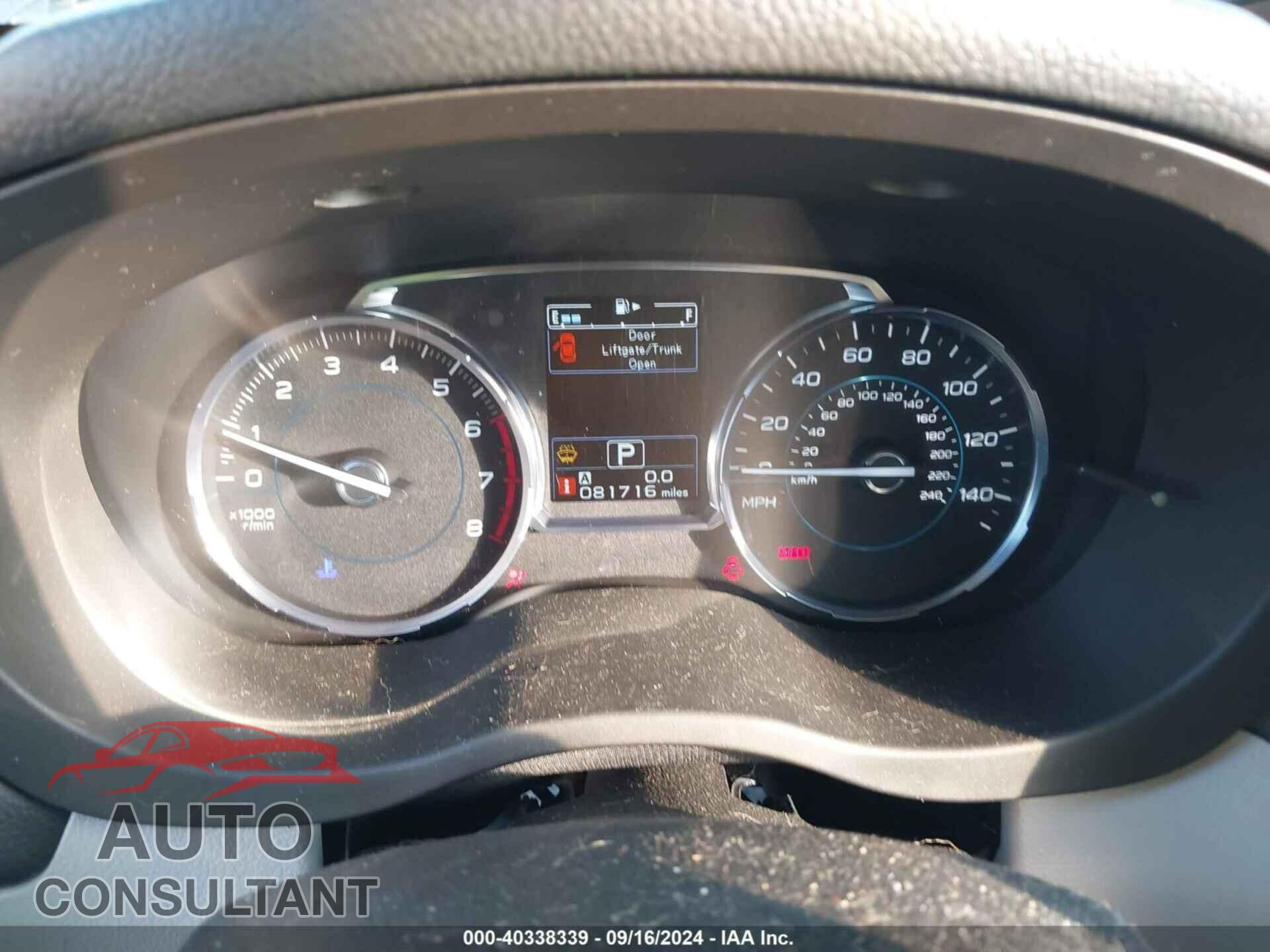 SUBARU FORESTER 2017 - JF2SJALC8HH500195