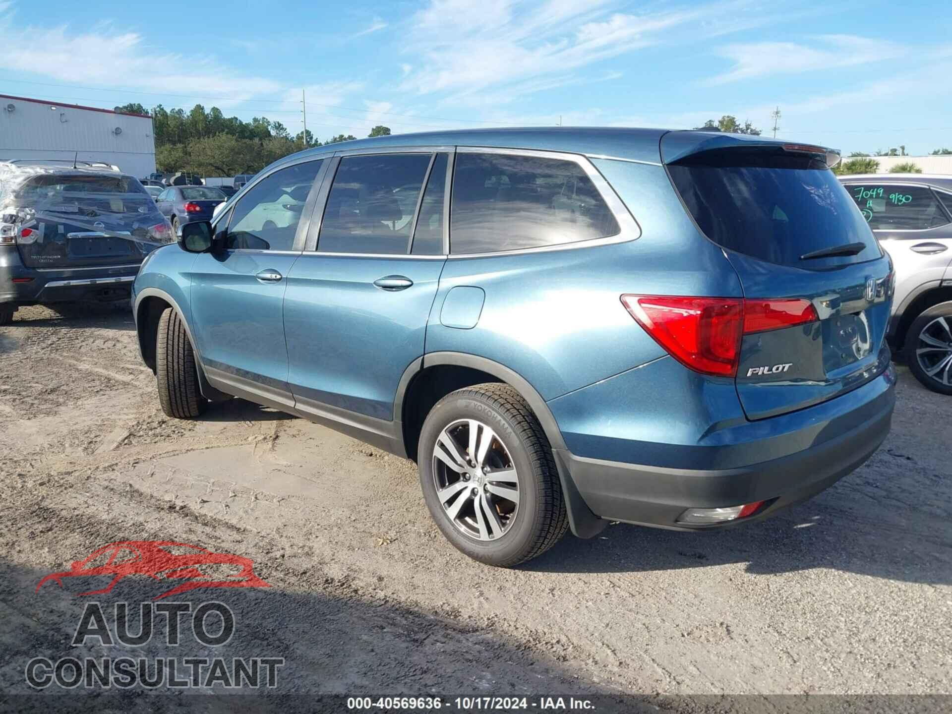 HONDA PILOT 2017 - 5FNYF6H51HB016693