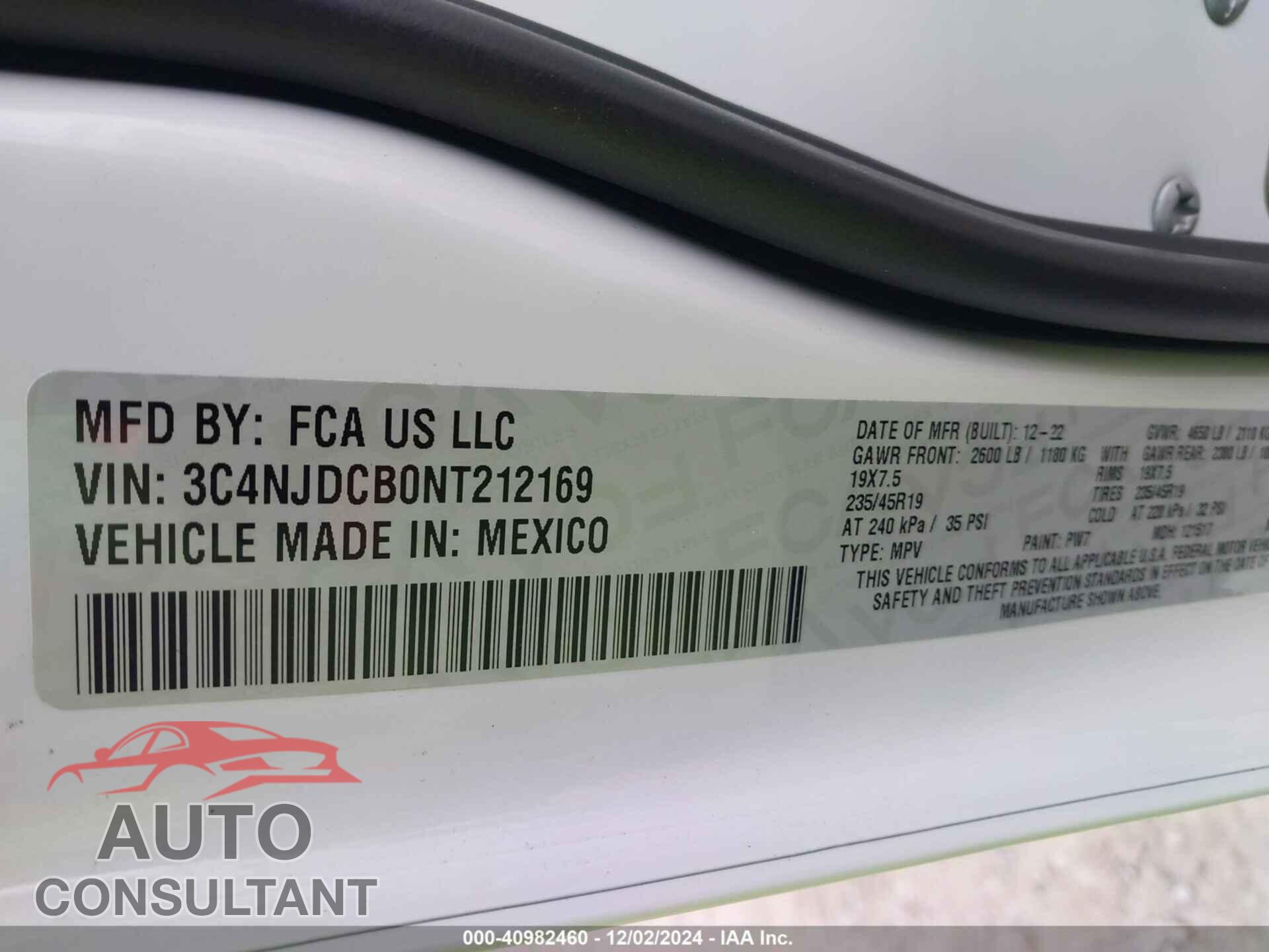 JEEP COMPASS 2022 - 3C4NJDCB0NT212169
