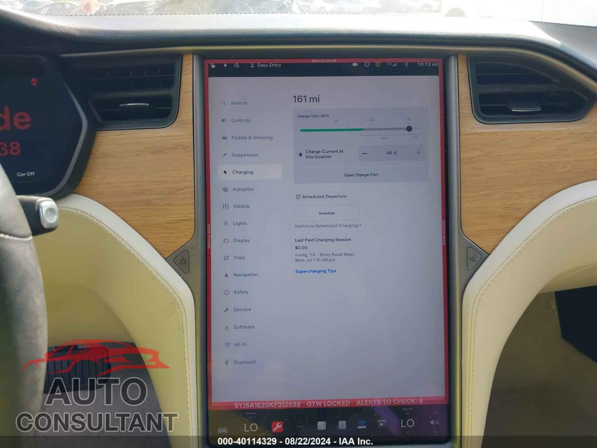 TESLA MODEL S 2019 - 5YJSA1E20KF312538