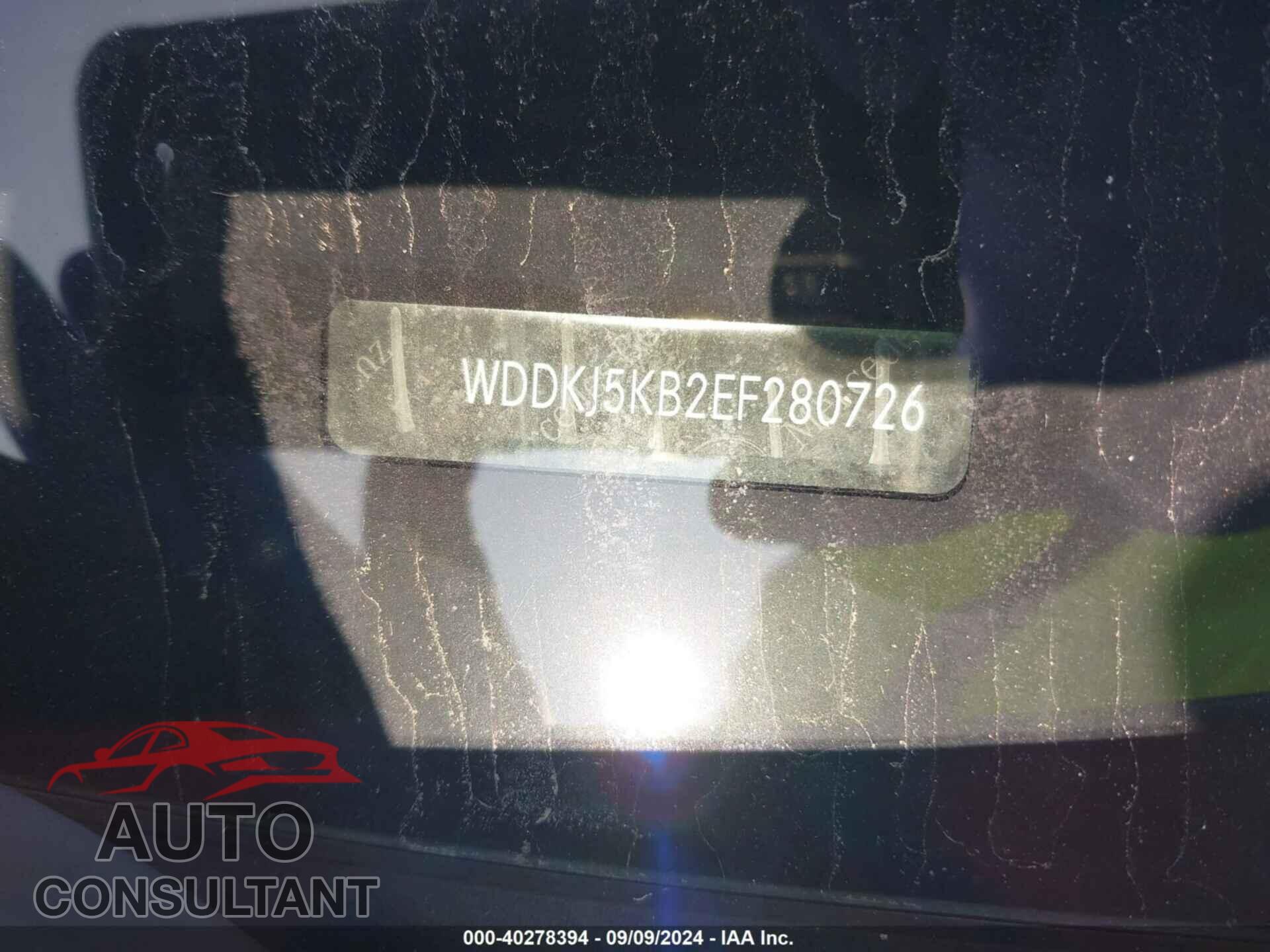 MERCEDES-BENZ E 350 2014 - WDDKJ5KB2EF280726