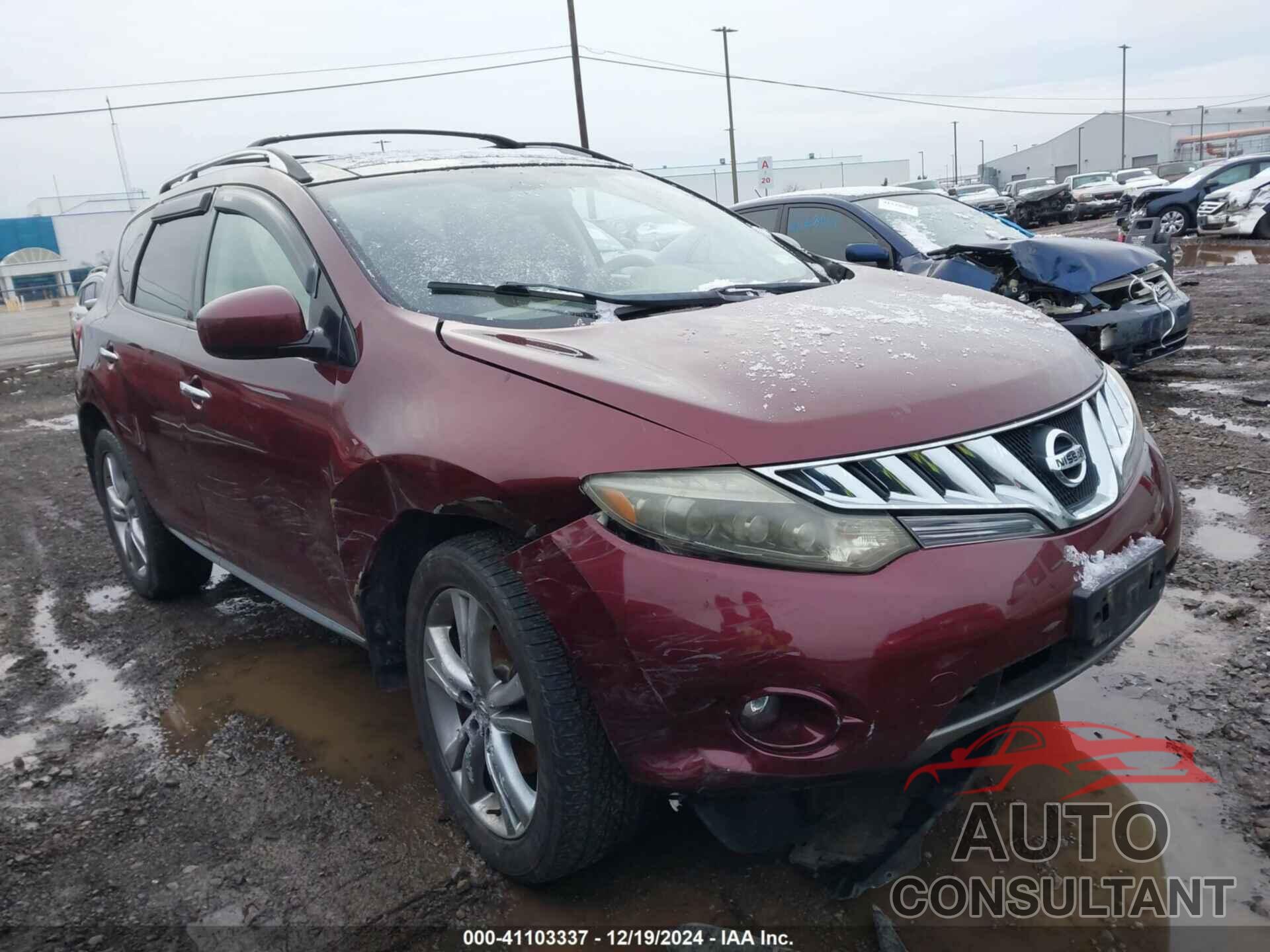 NISSAN MURANO 2009 - JN8AZ18W39W109754