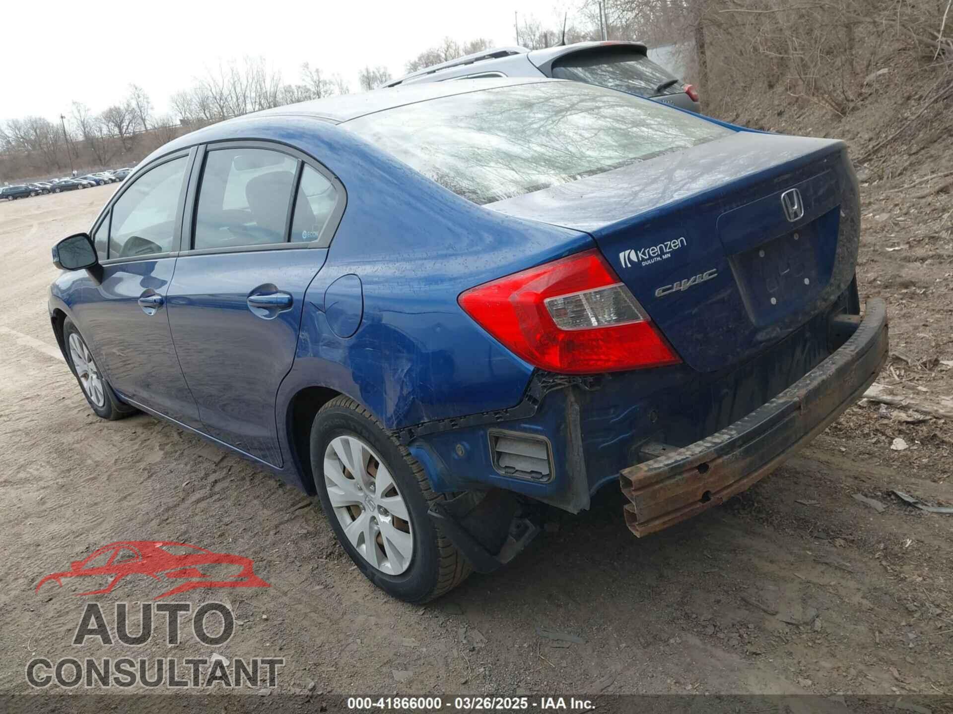 HONDA CIVIC 2012 - 19XFB2F56CE053140