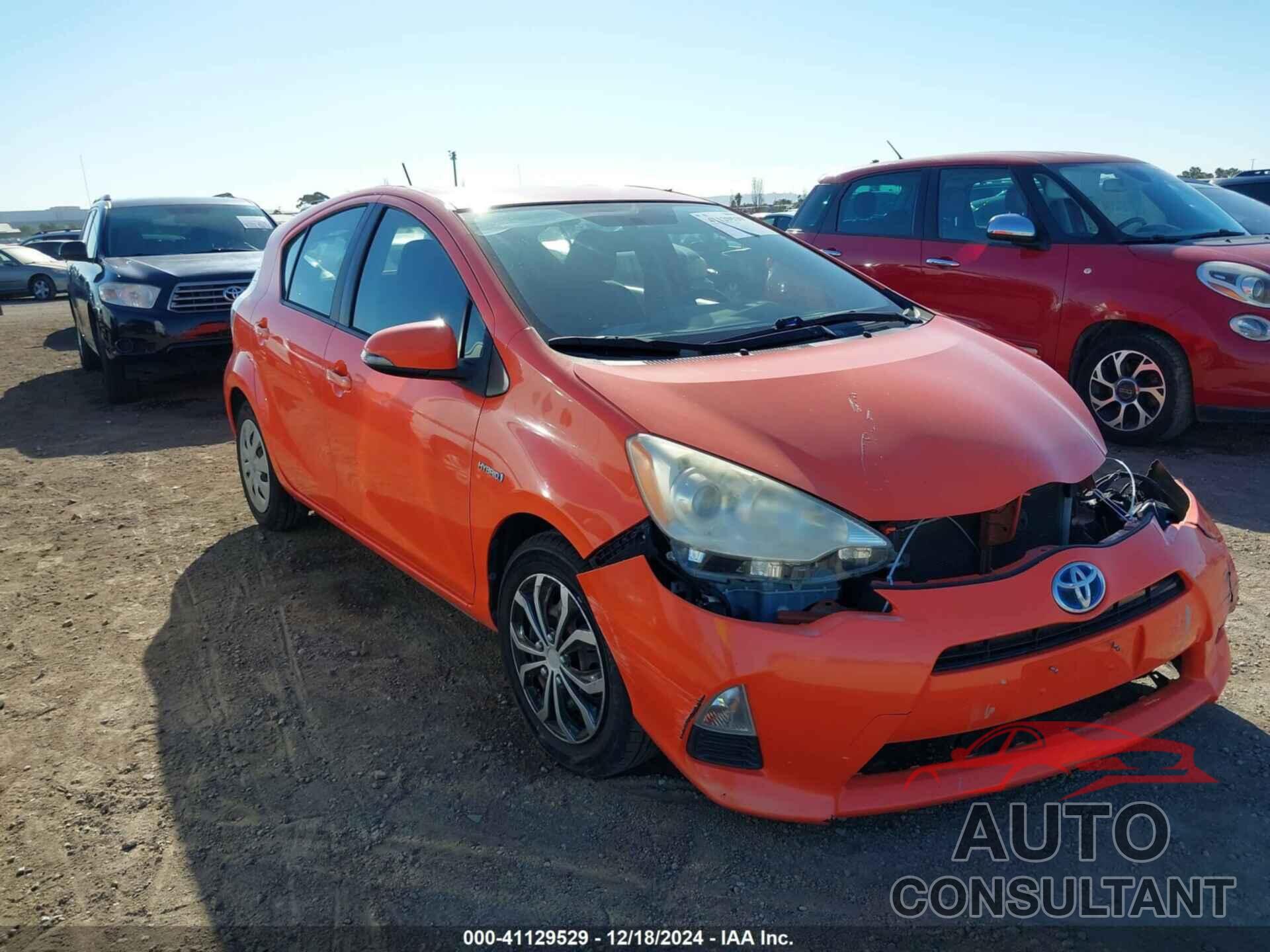 TOYOTA PRIUS C 2012 - JTDKDTB36C1021164