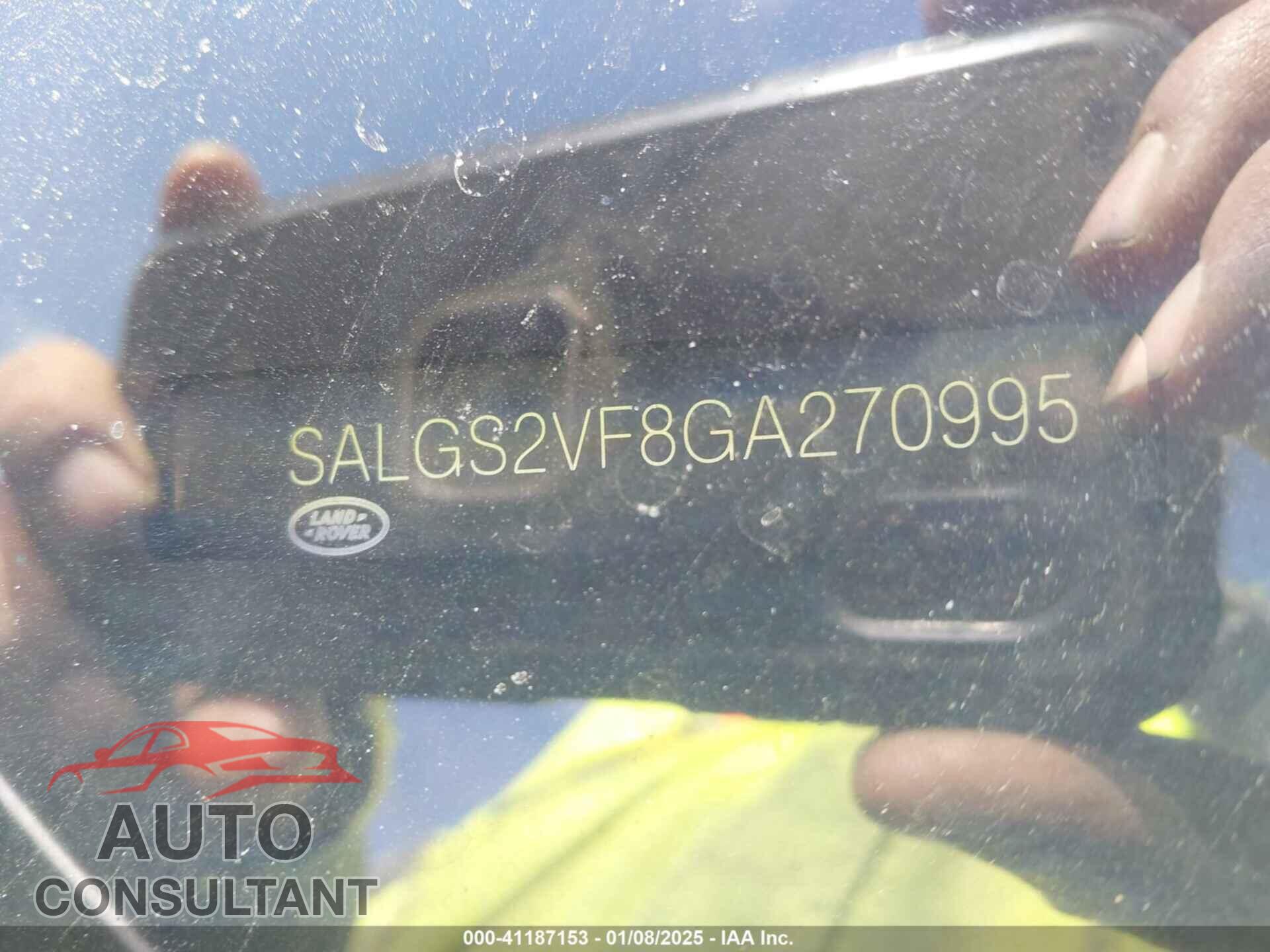 LAND ROVER RANGE ROVER 2016 - SALGS2VF8GA270995