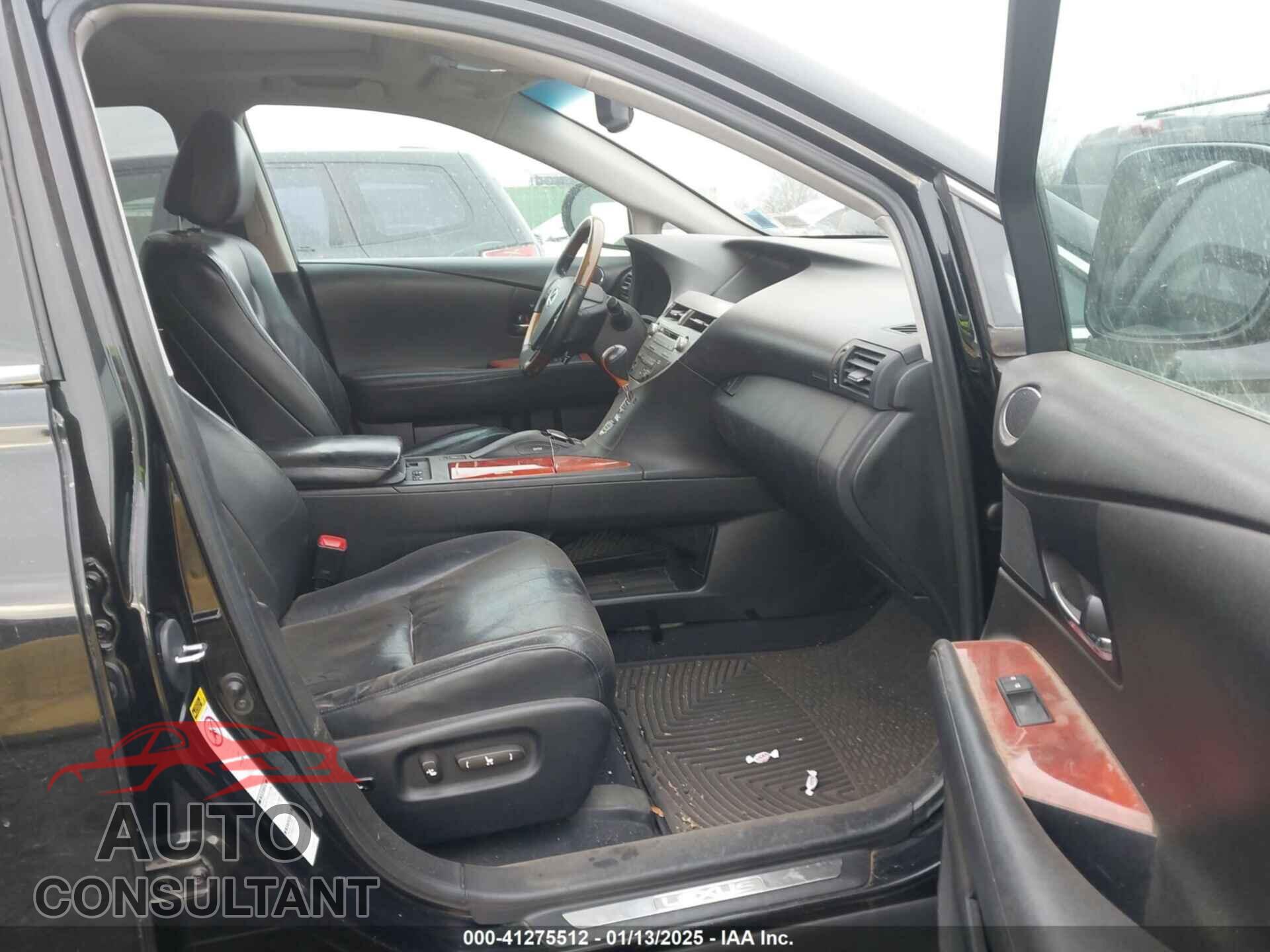 LEXUS RX 350 2010 - 2T2BK1BA1AC003104
