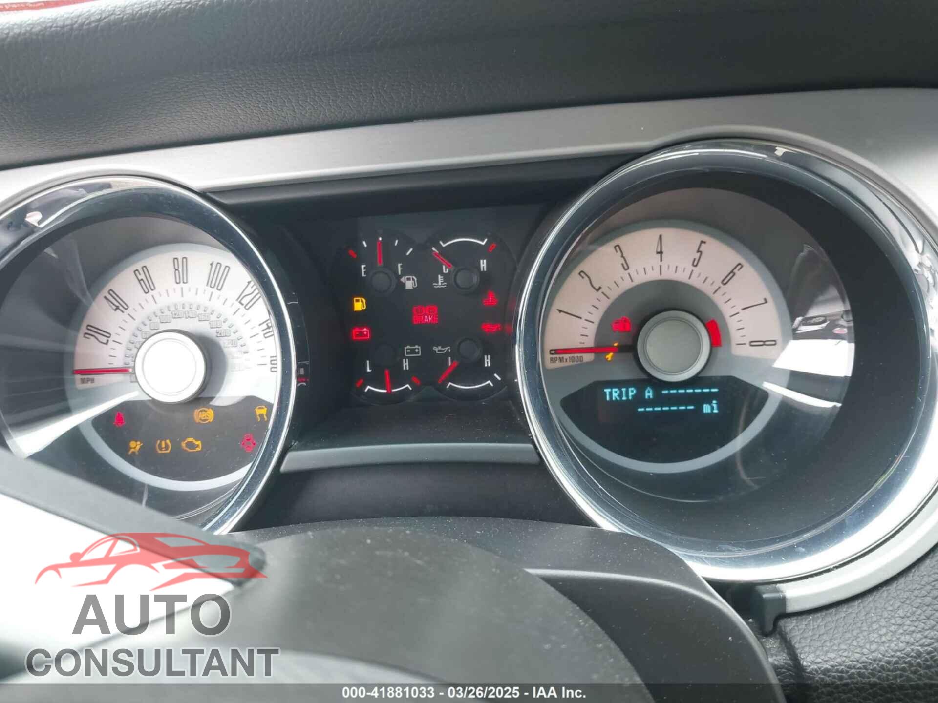 FORD MUSTANG 2012 - 1ZVBP8AM7C5249954