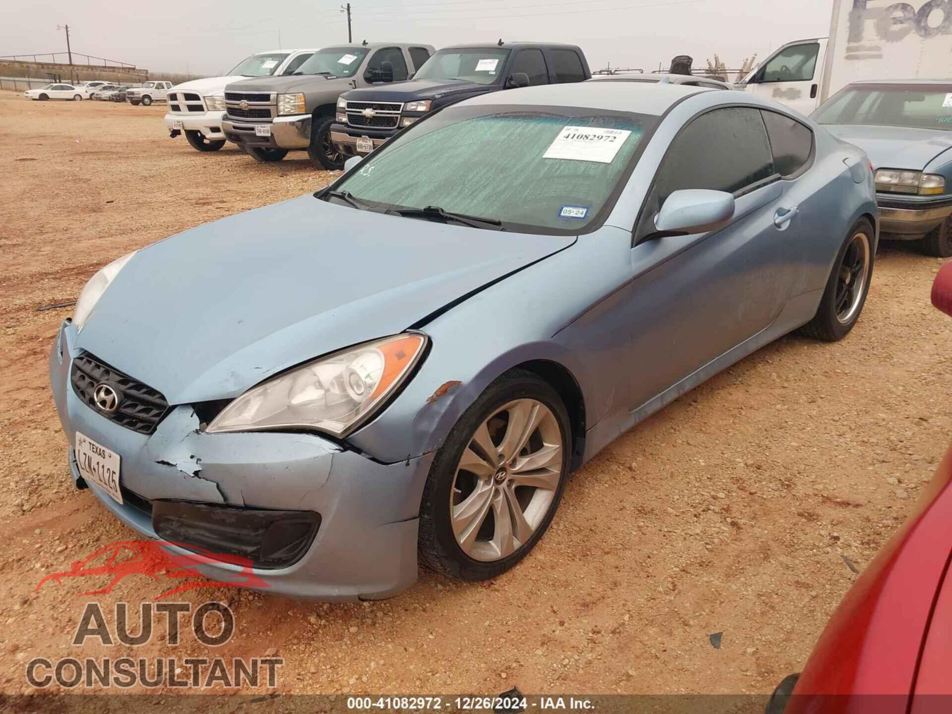 HYUNDAI GENESIS 2012 - KMHHT6KD9CU066407