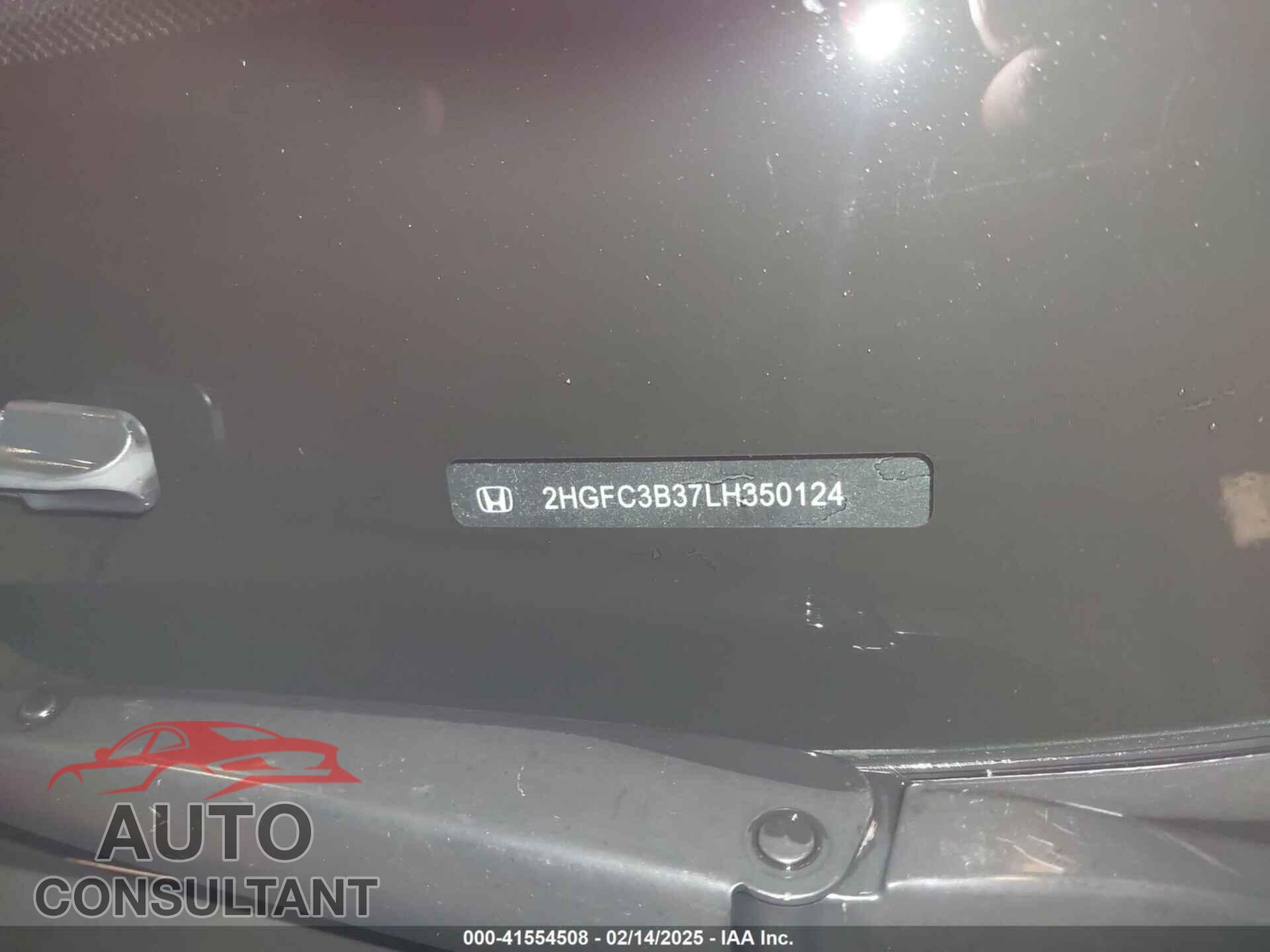 HONDA CIVIC 2020 - 2HGFC3B37LH350124