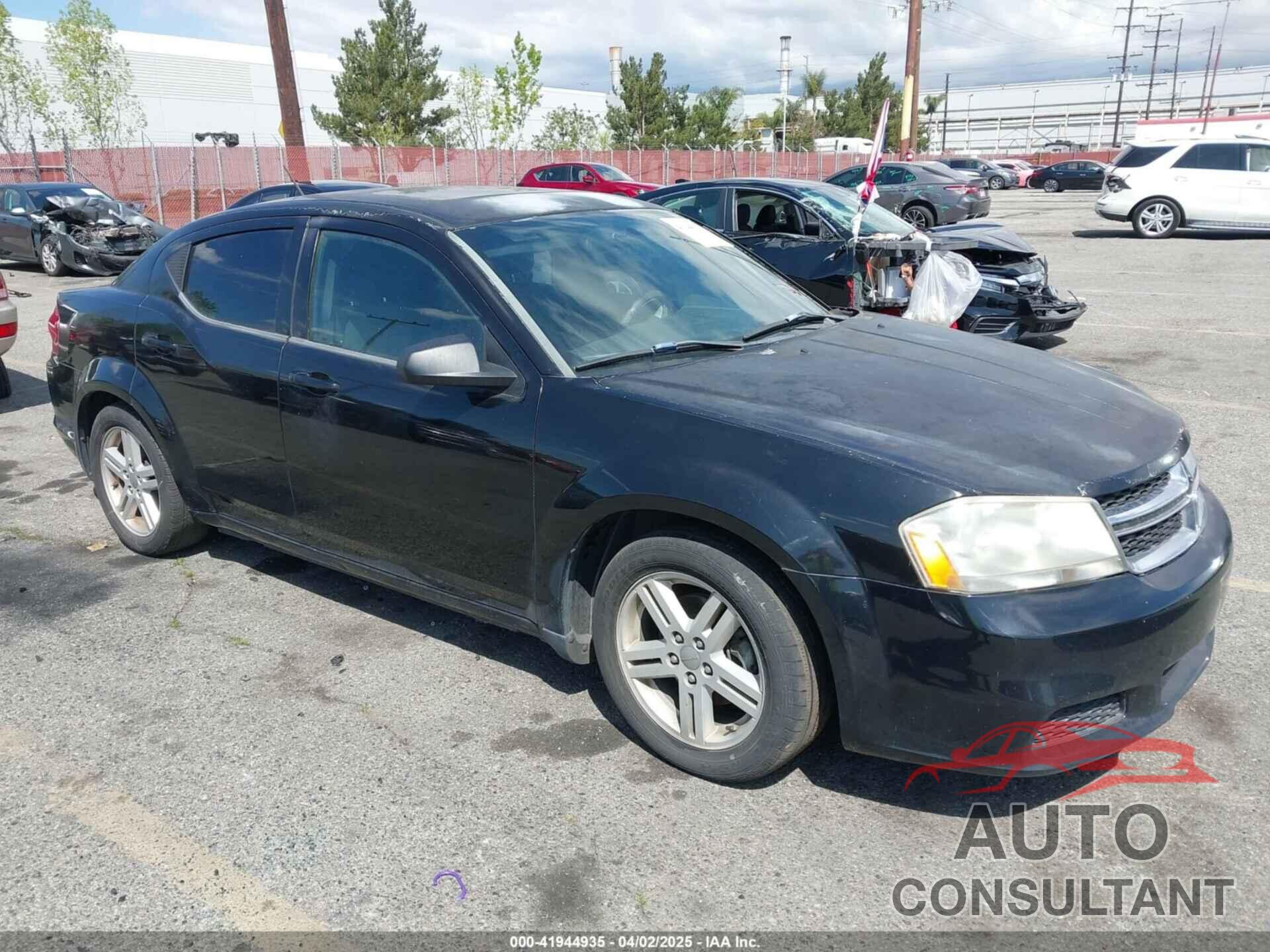 DODGE AVENGER 2012 - 1C3CDZCB9CN177919