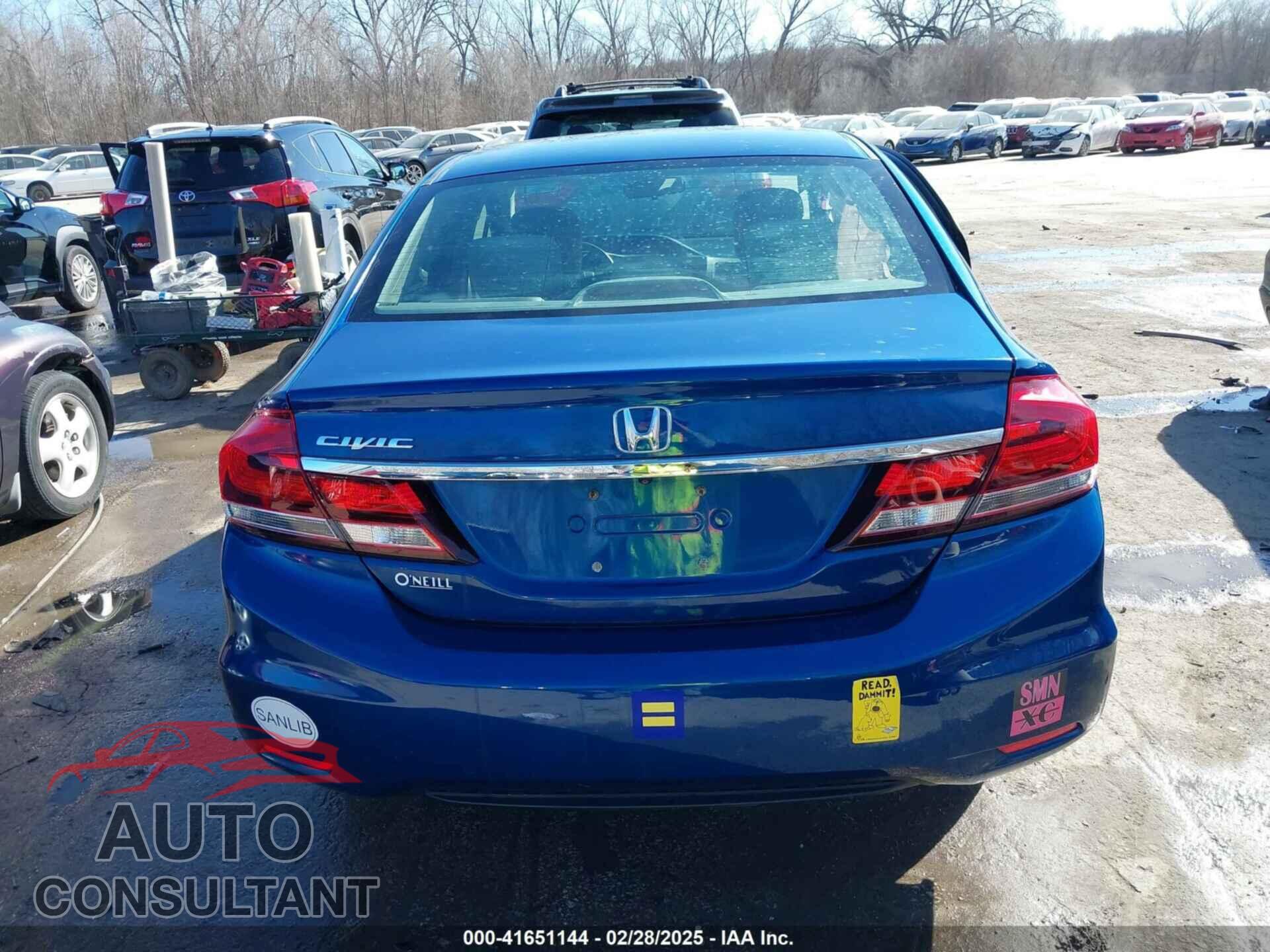 HONDA CIVIC 2013 - 19XFB2F58DE275065