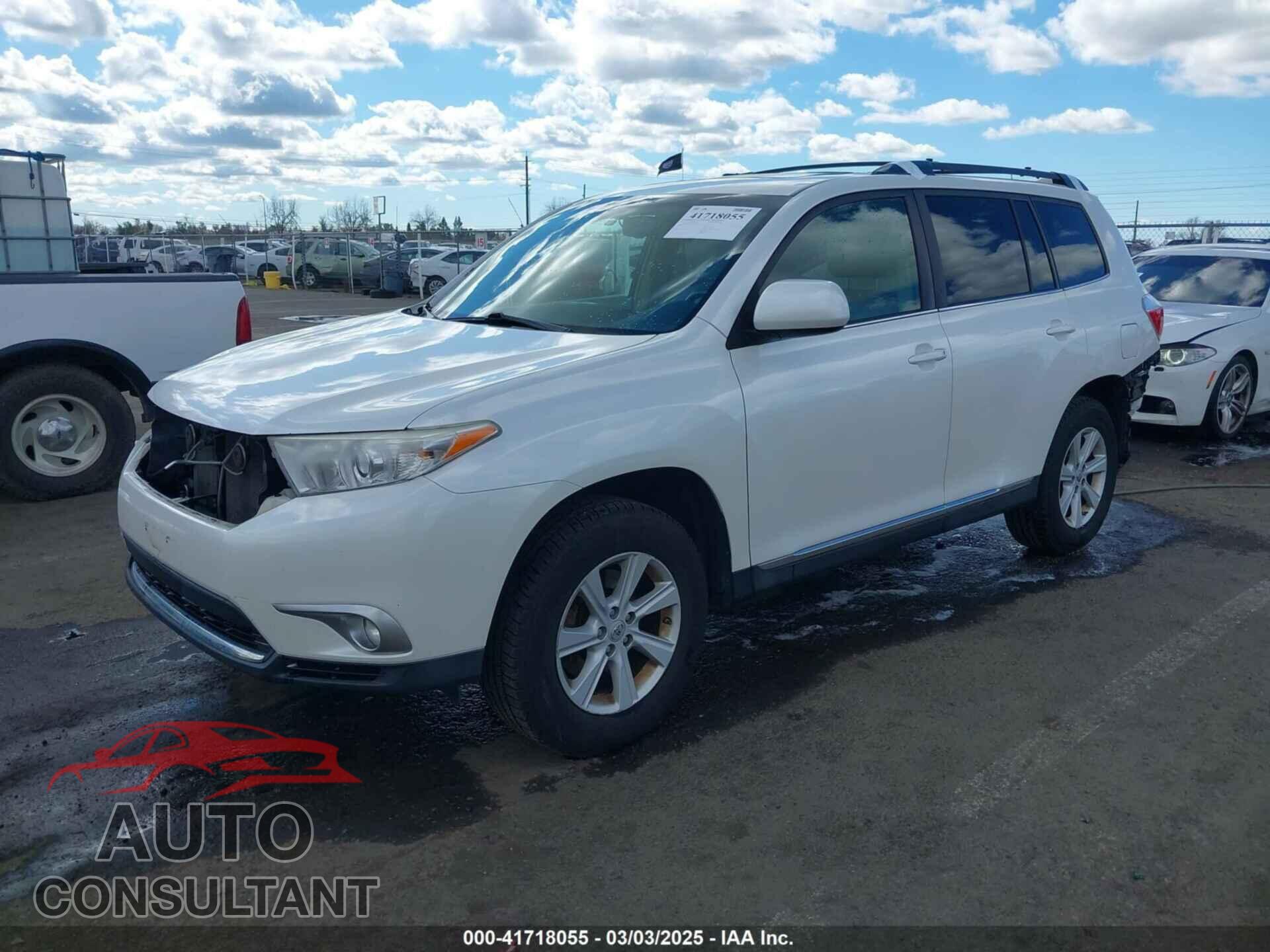 TOYOTA HIGHLANDER 2012 - 5TDZK3EH3CS055674