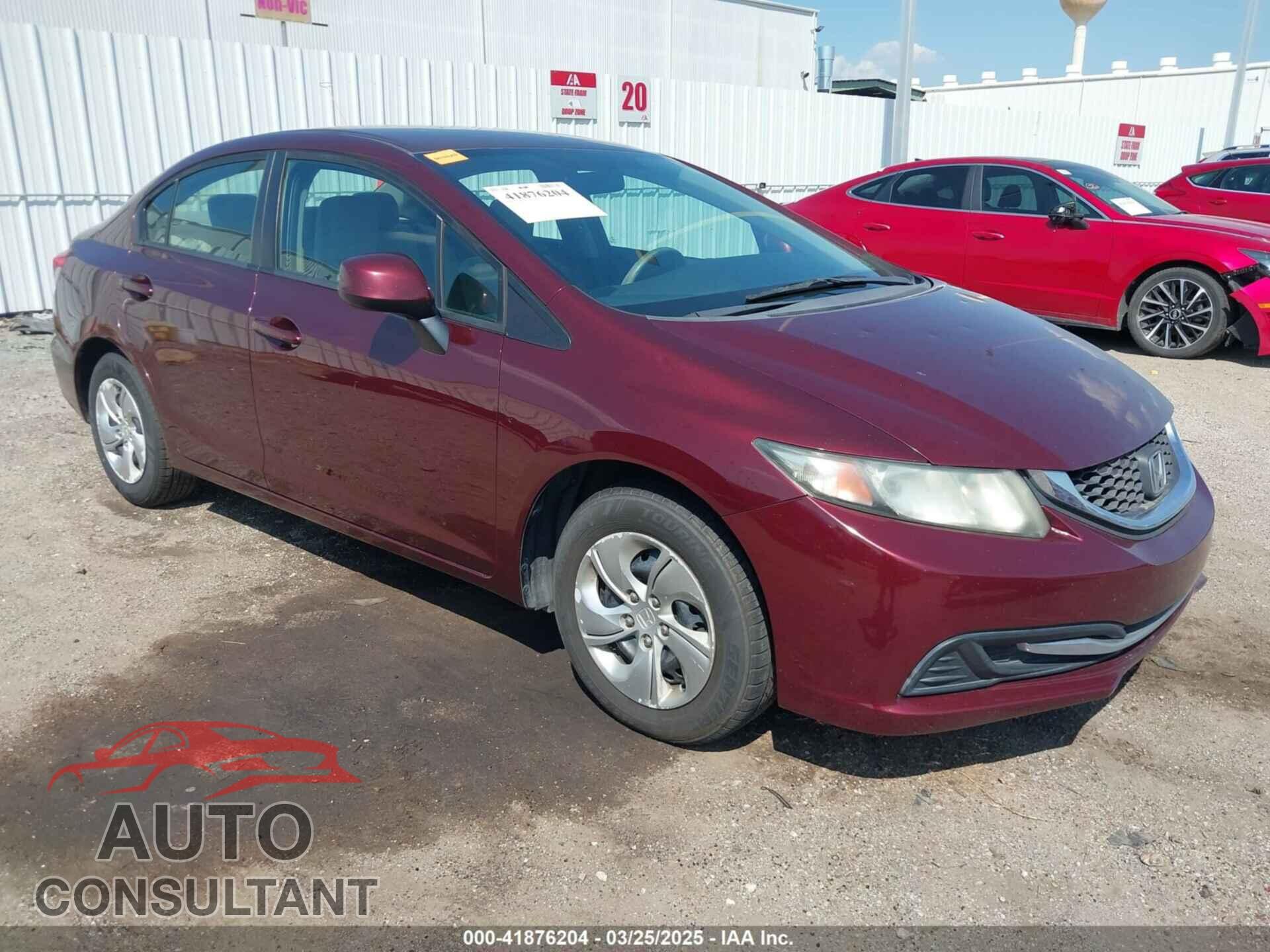 HONDA CIVIC 2013 - 19XFB2F53DE256746