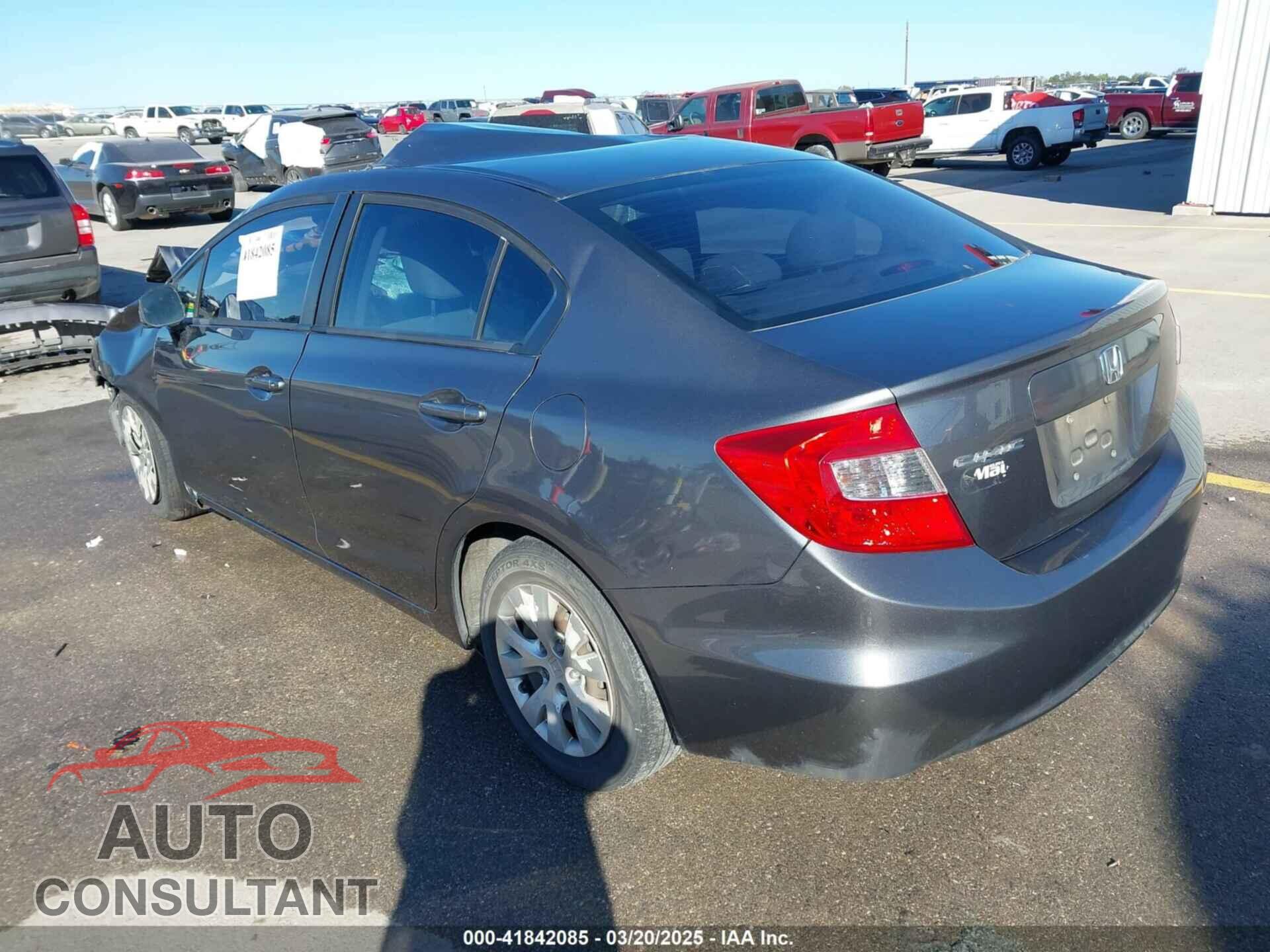 HONDA CIVIC 2012 - 19XFB2F50CE084884