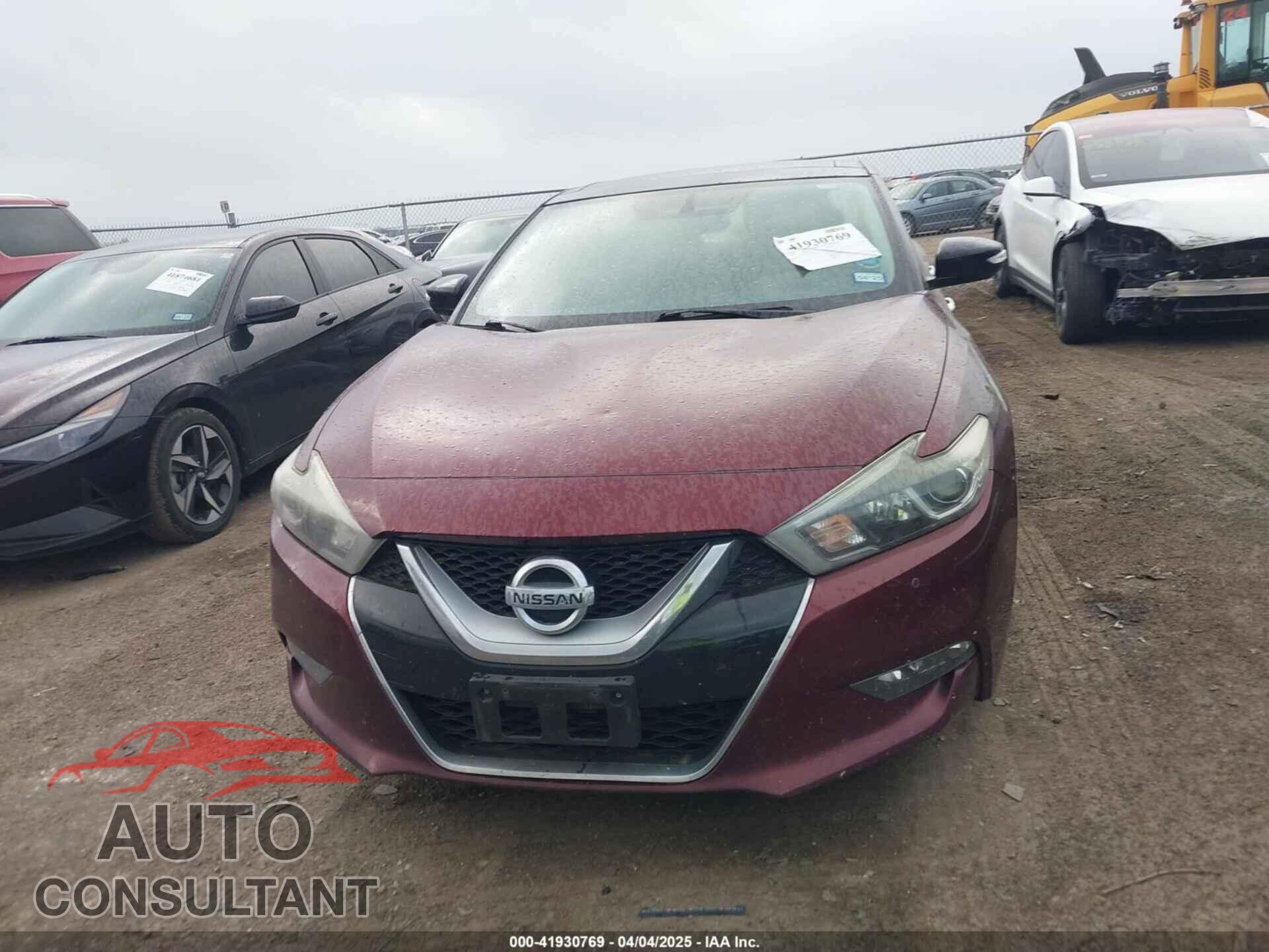 NISSAN MAXIMA 2017 - 1N4AA6APXHC441540