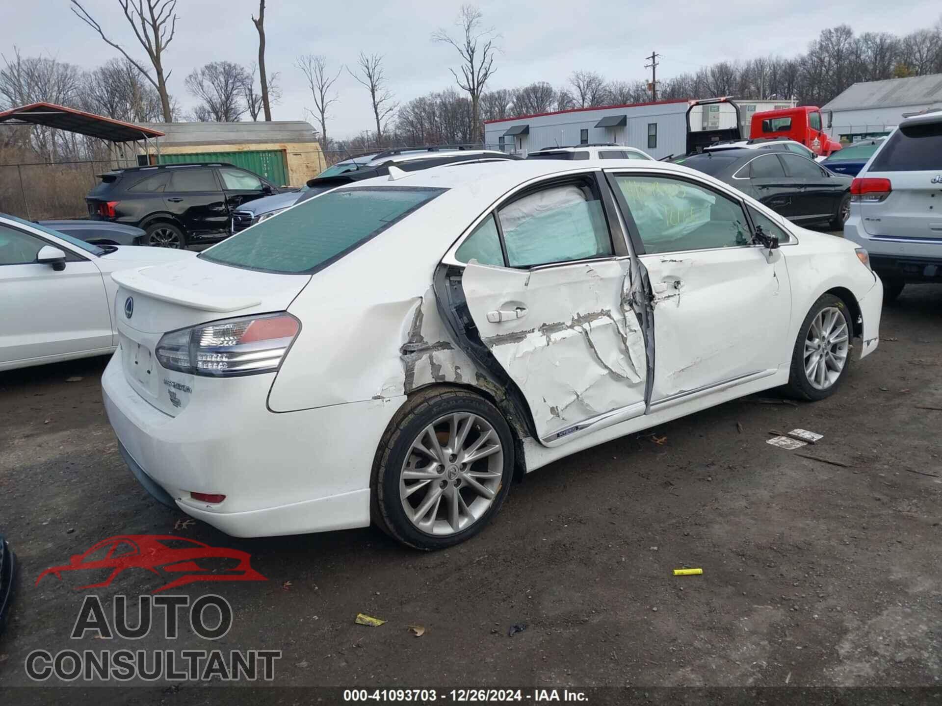 LEXUS HS 250H 2010 - JTHBB1BA1A2001628