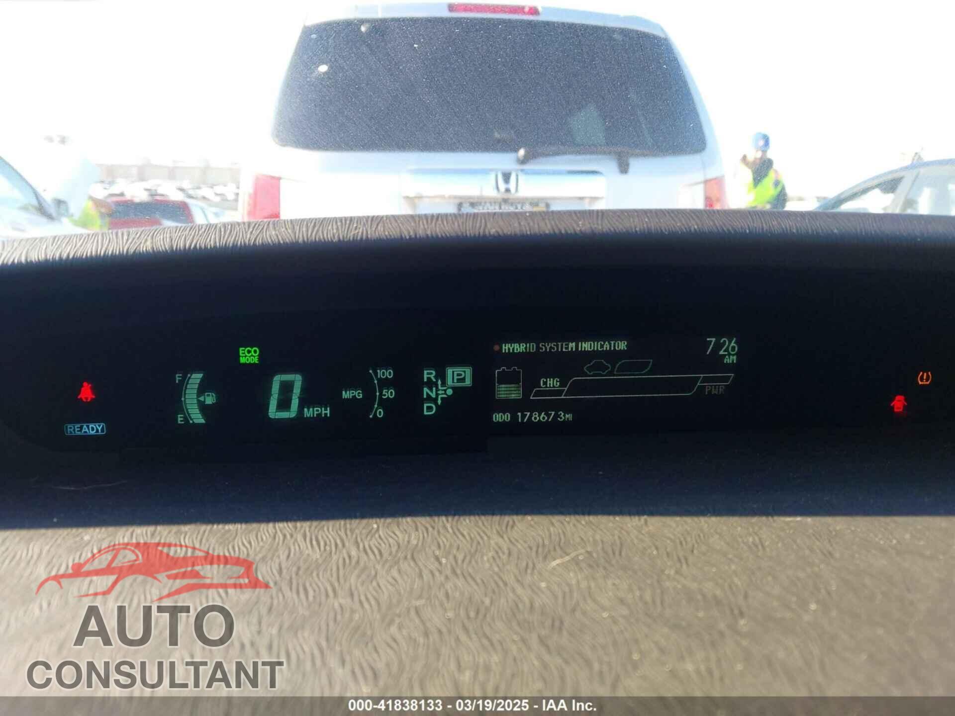 TOYOTA PRIUS 2012 - JTDKN3DU7C1608511
