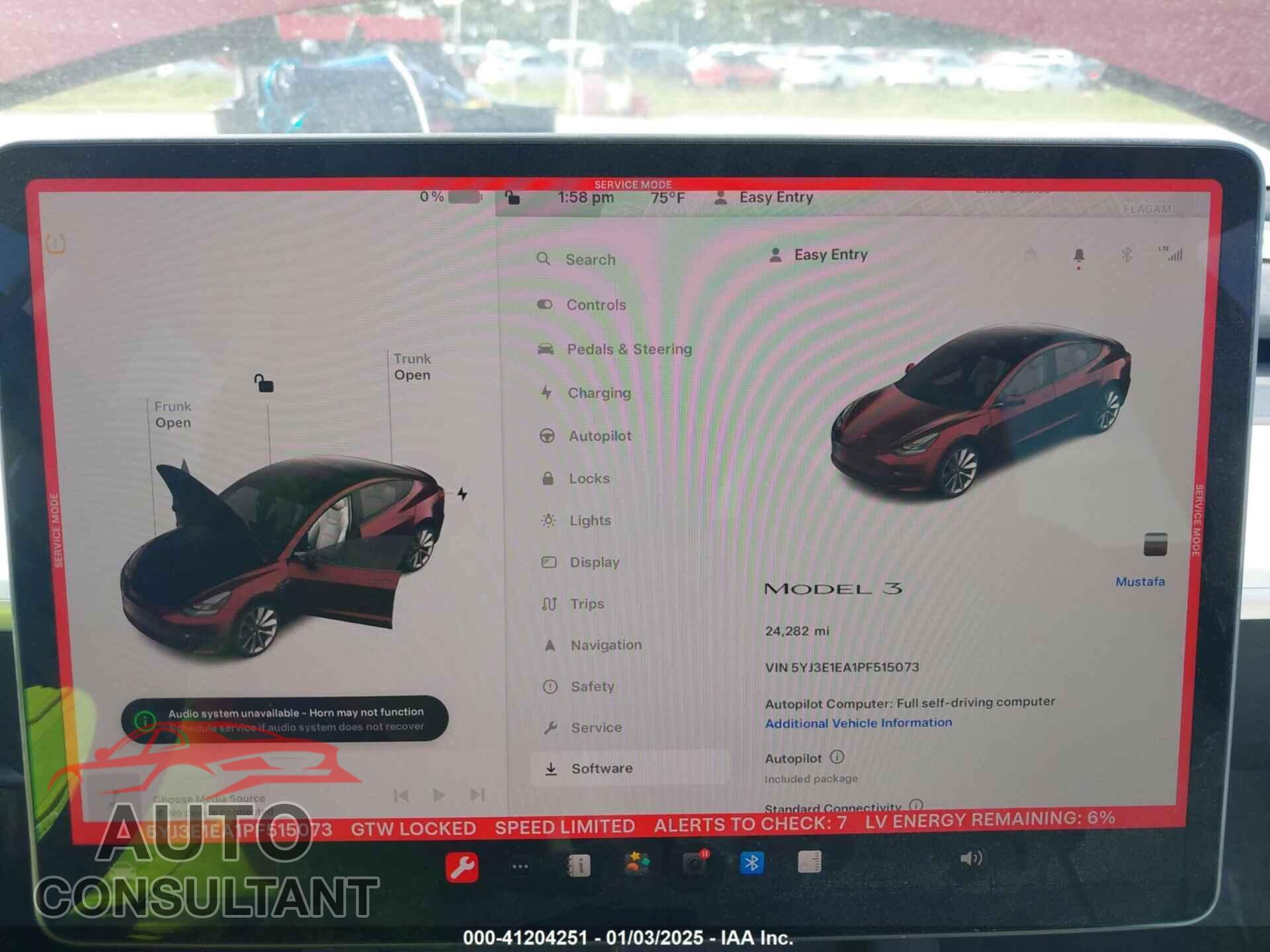 TESLA MODEL 3 2023 - 5YJ3E1EA1PF515073
