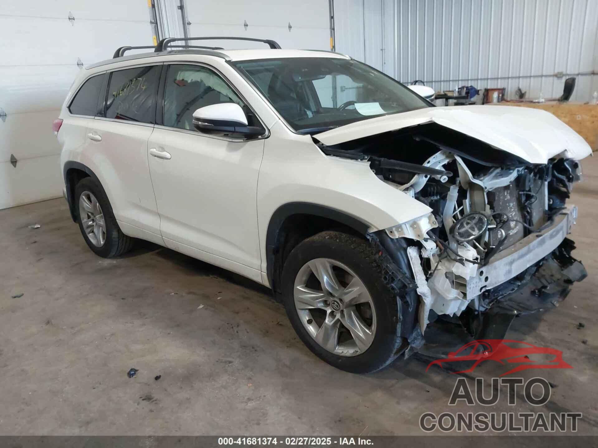 TOYOTA HIGHLANDER 2019 - 5TDDZRFH9KS932609