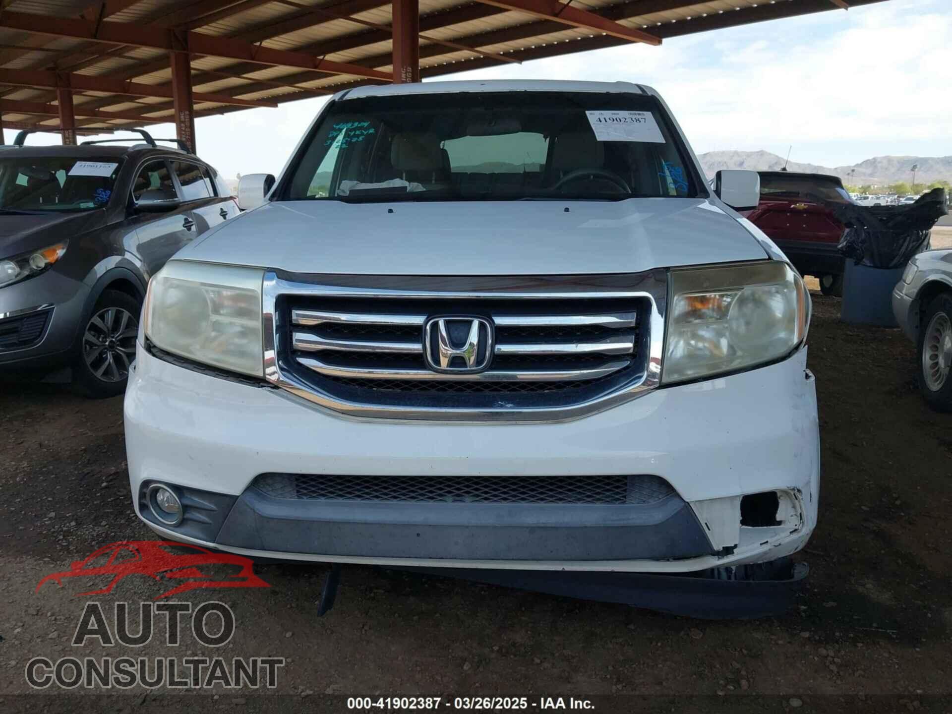 HONDA PILOT 2012 - 5FNYF3H45CB031857