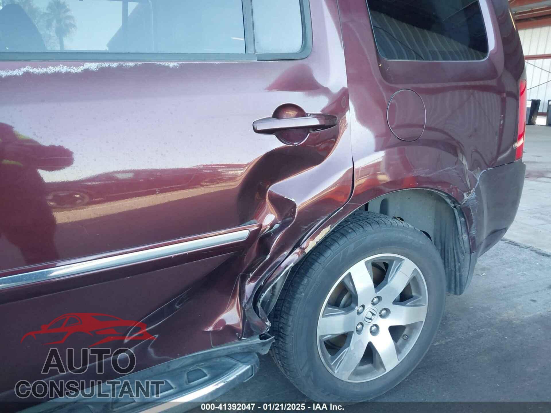 HONDA PILOT 2012 - 5FNYF4H92CB044244