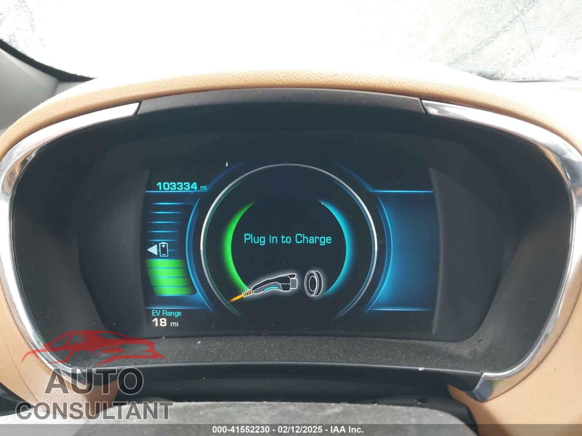CHEVROLET VOLT 2016 - 1G1RD6S5XGU121489