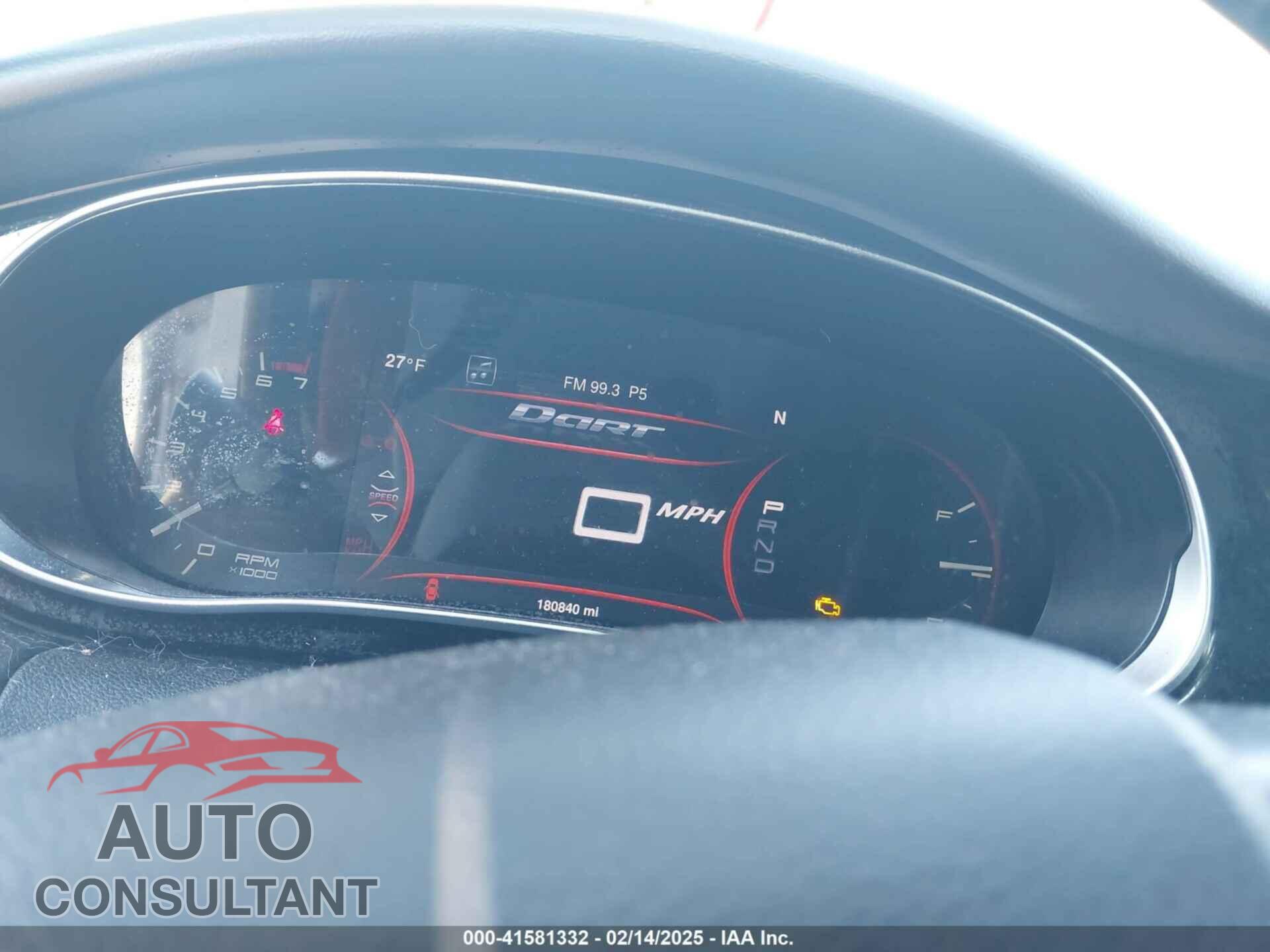 DODGE DART 2013 - 1C3CDFCH5DD323999