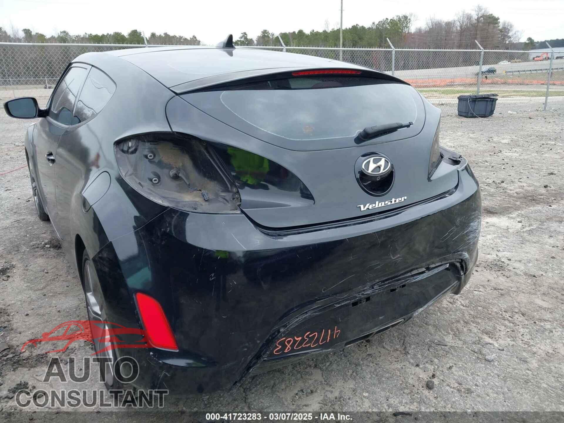 HYUNDAI VELOSTER 2012 - KMHTC6AD7CU036561