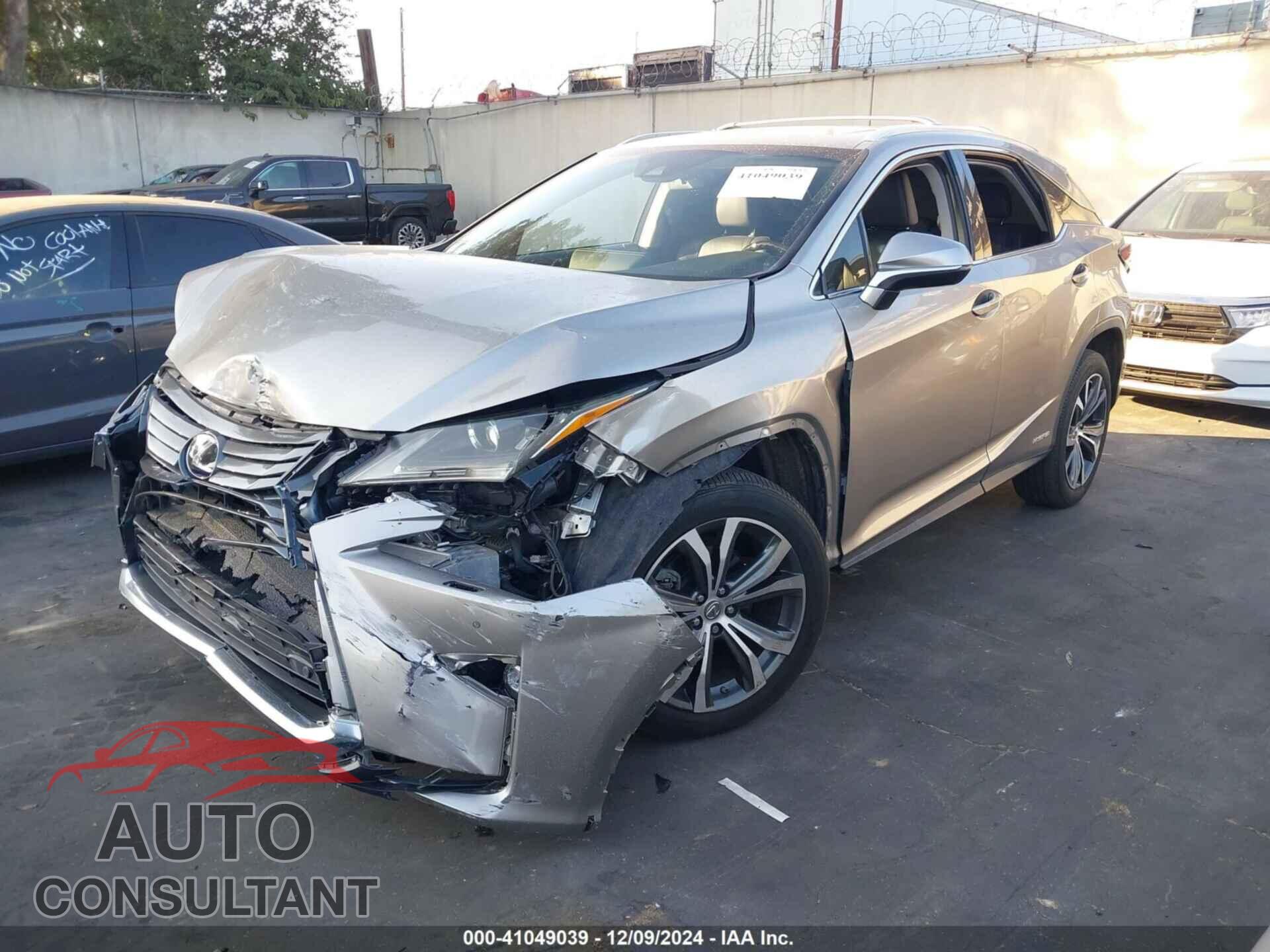 LEXUS RX 450H 2017 - 2T2BGMCA5HC020015