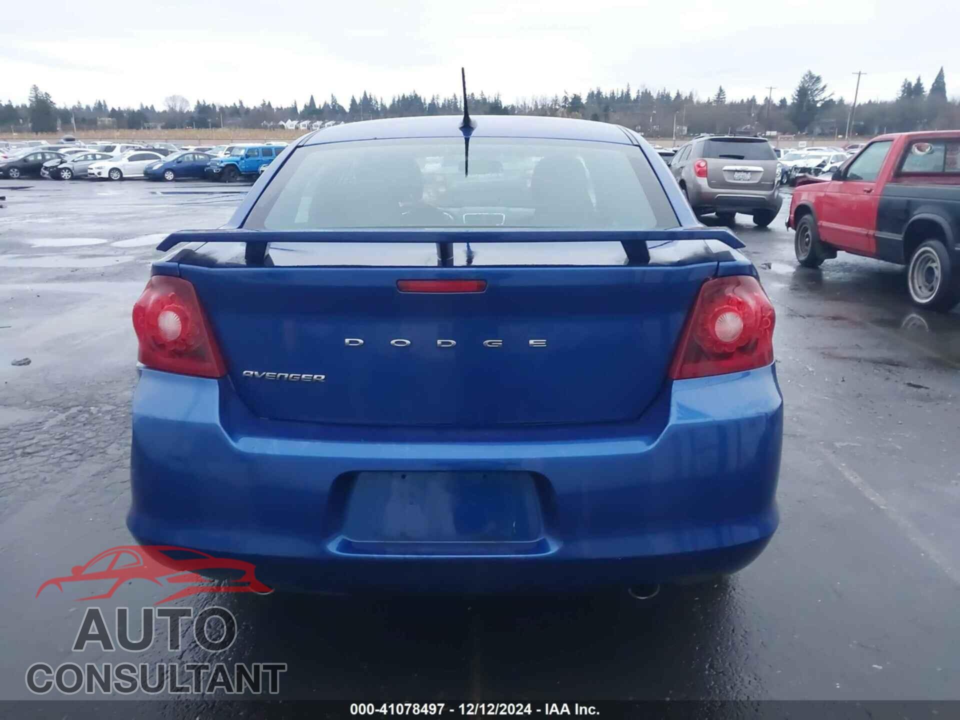 DODGE AVENGER 2012 - 1C3CDZAG9CN315683