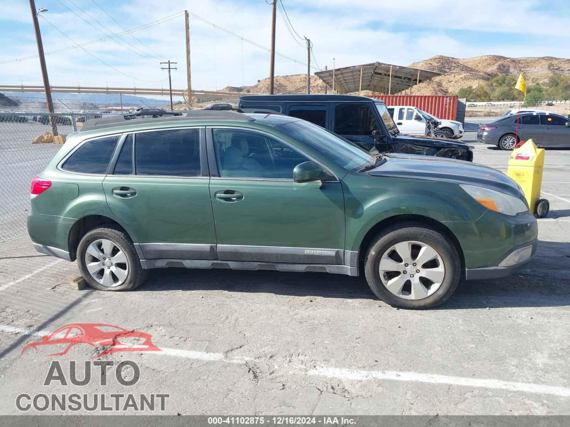 SUBARU OUTBACK 2011 - 4S4BRBCC6B3436946