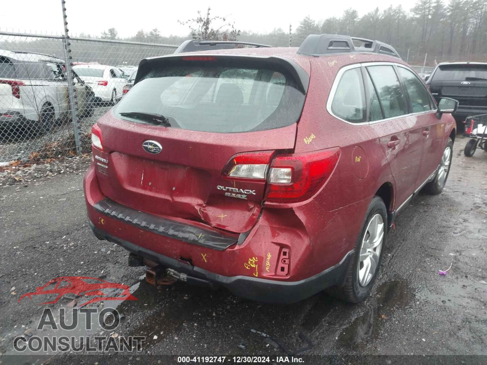 SUBARU OUTBACK 2016 - 4S4BSAAC2G3229351