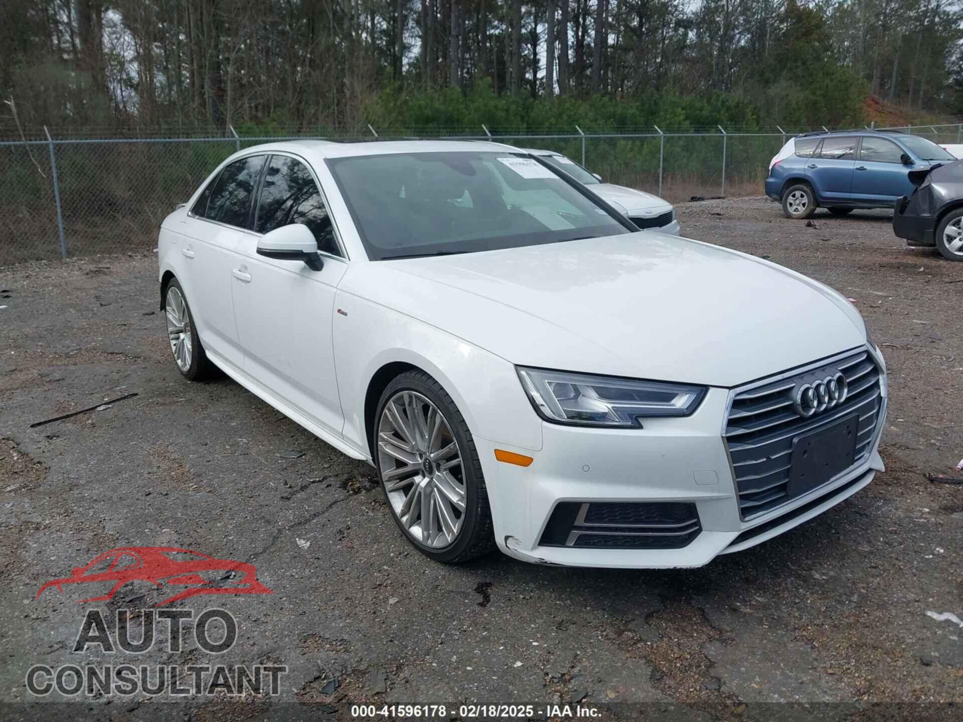 AUDI A4 2018 - WAULMAF47JA100218