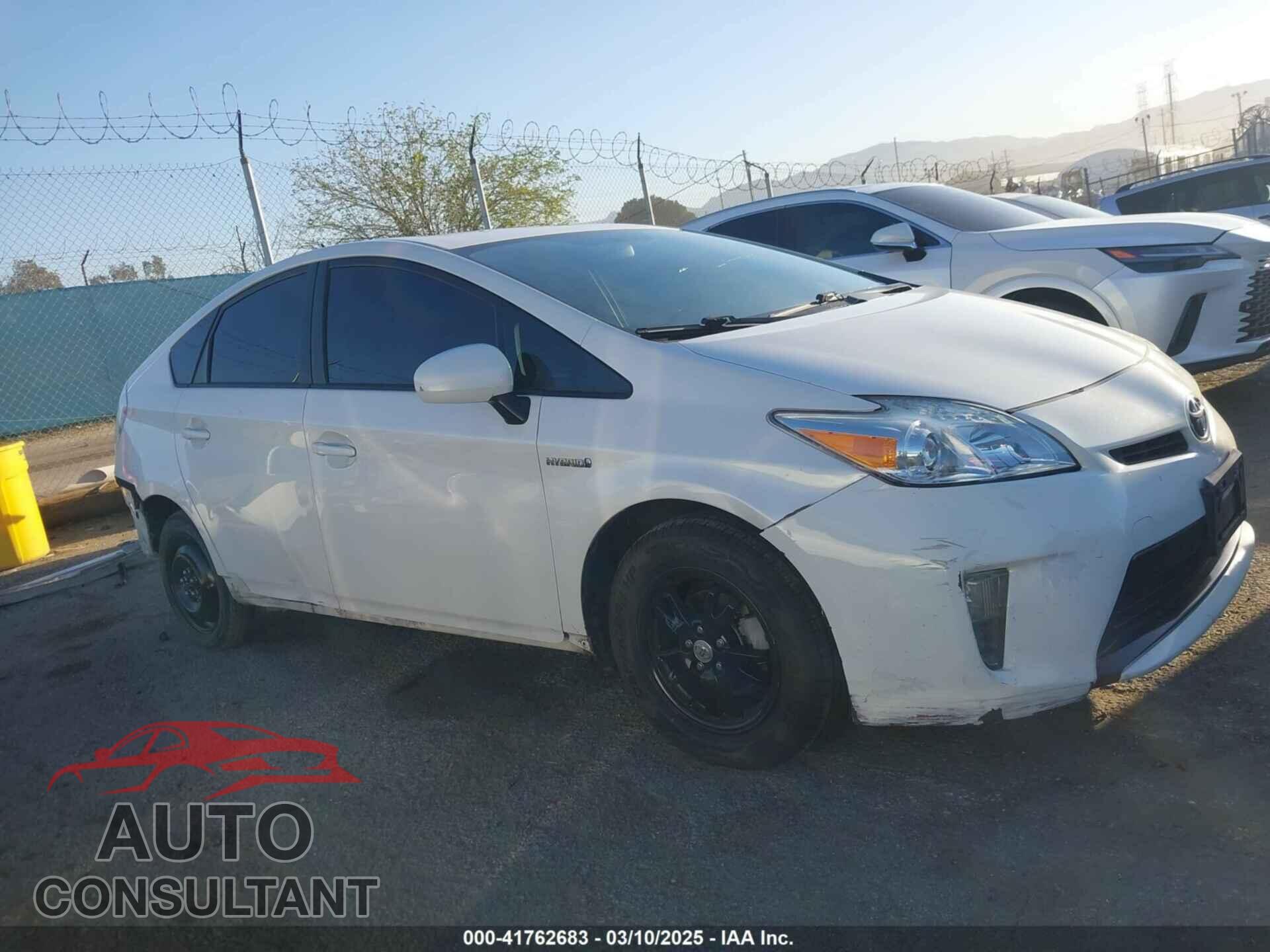 TOYOTA PRIUS 2012 - JTDKN3DU3C5421078