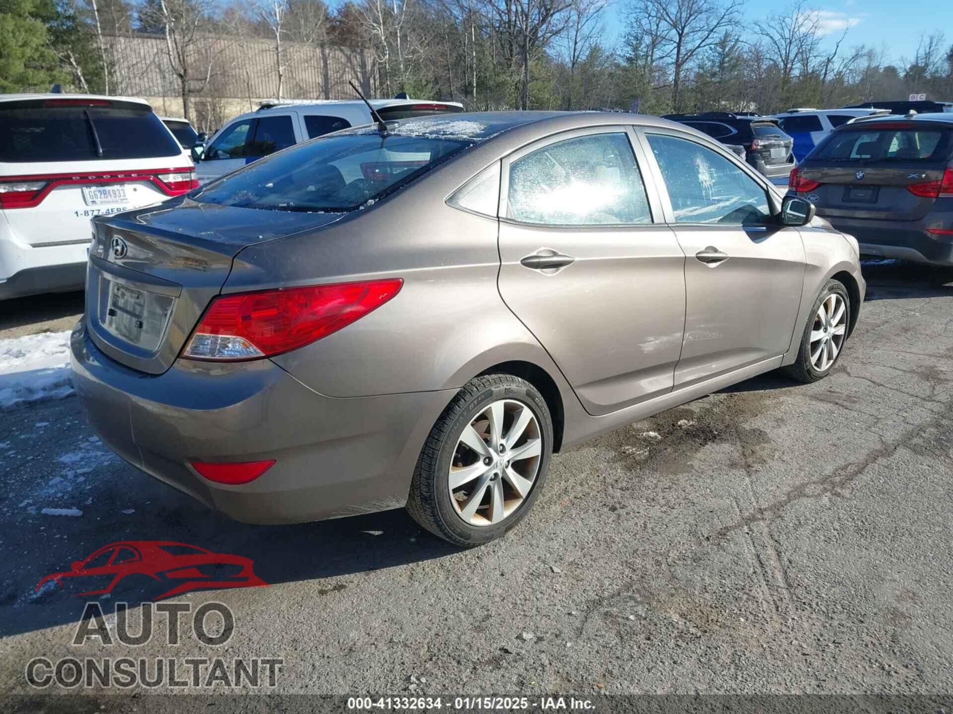 HYUNDAI ACCENT 2012 - KMHCU4AE3CU036681