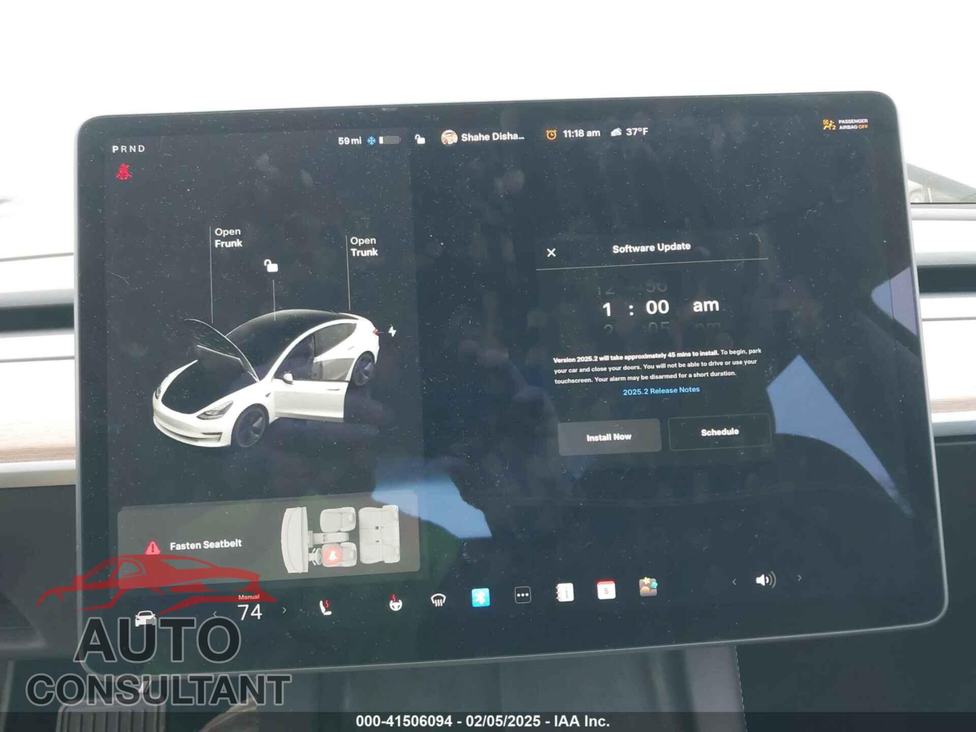 TESLA MODEL 3 2021 - 5YJ3E1EB8MF019367